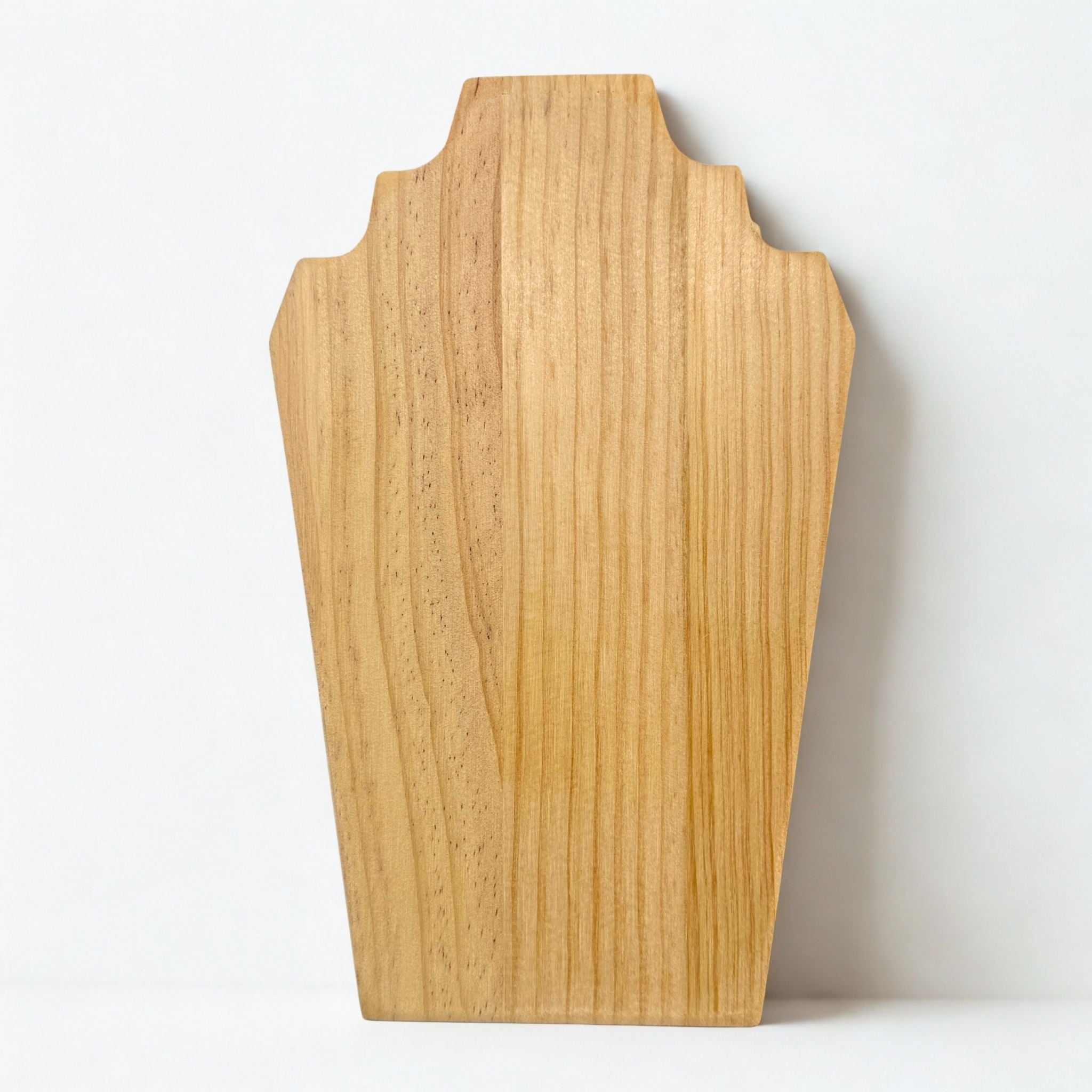 Présentoir Buste plat moyen - Bois clair naturel - Colliers/chaînes Précieuse Lucie