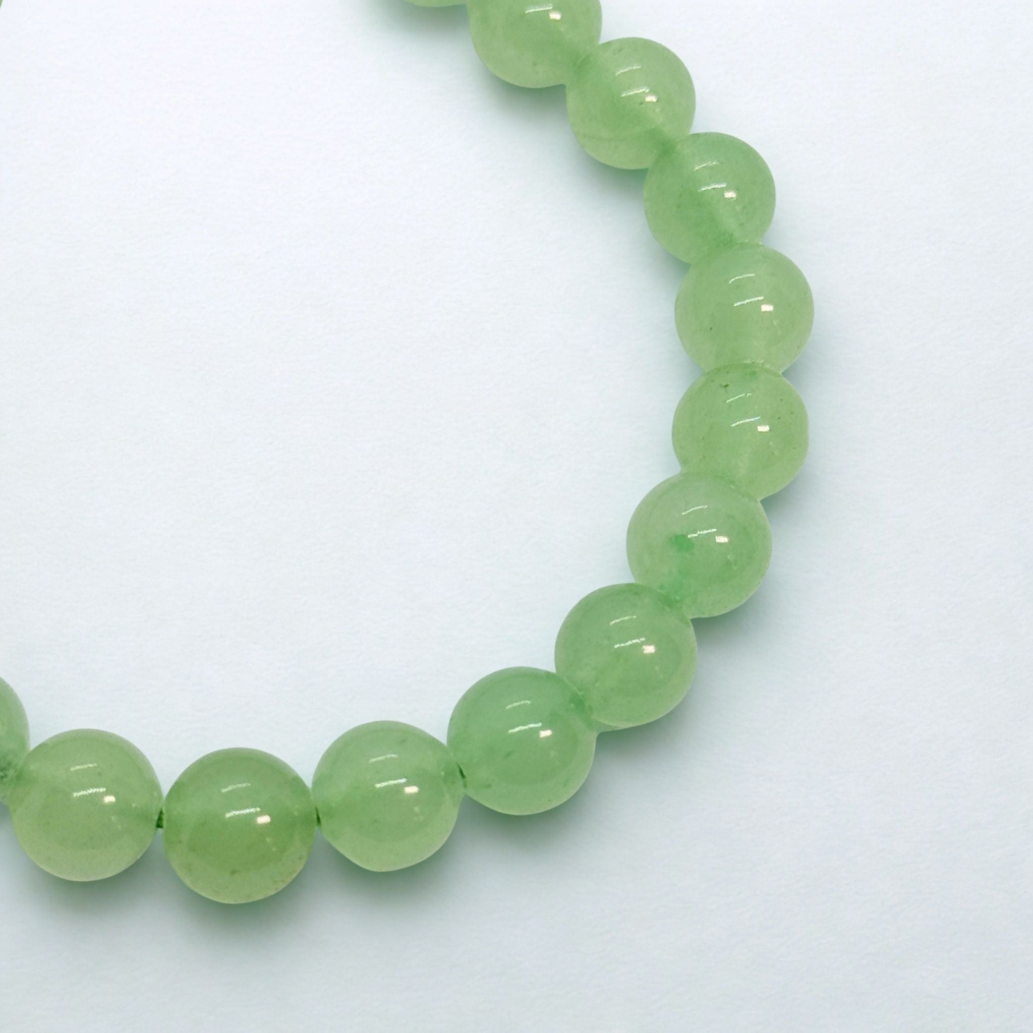 Bracelet boules 8 mm - Aventurine verte - AB Précieuse Lucie