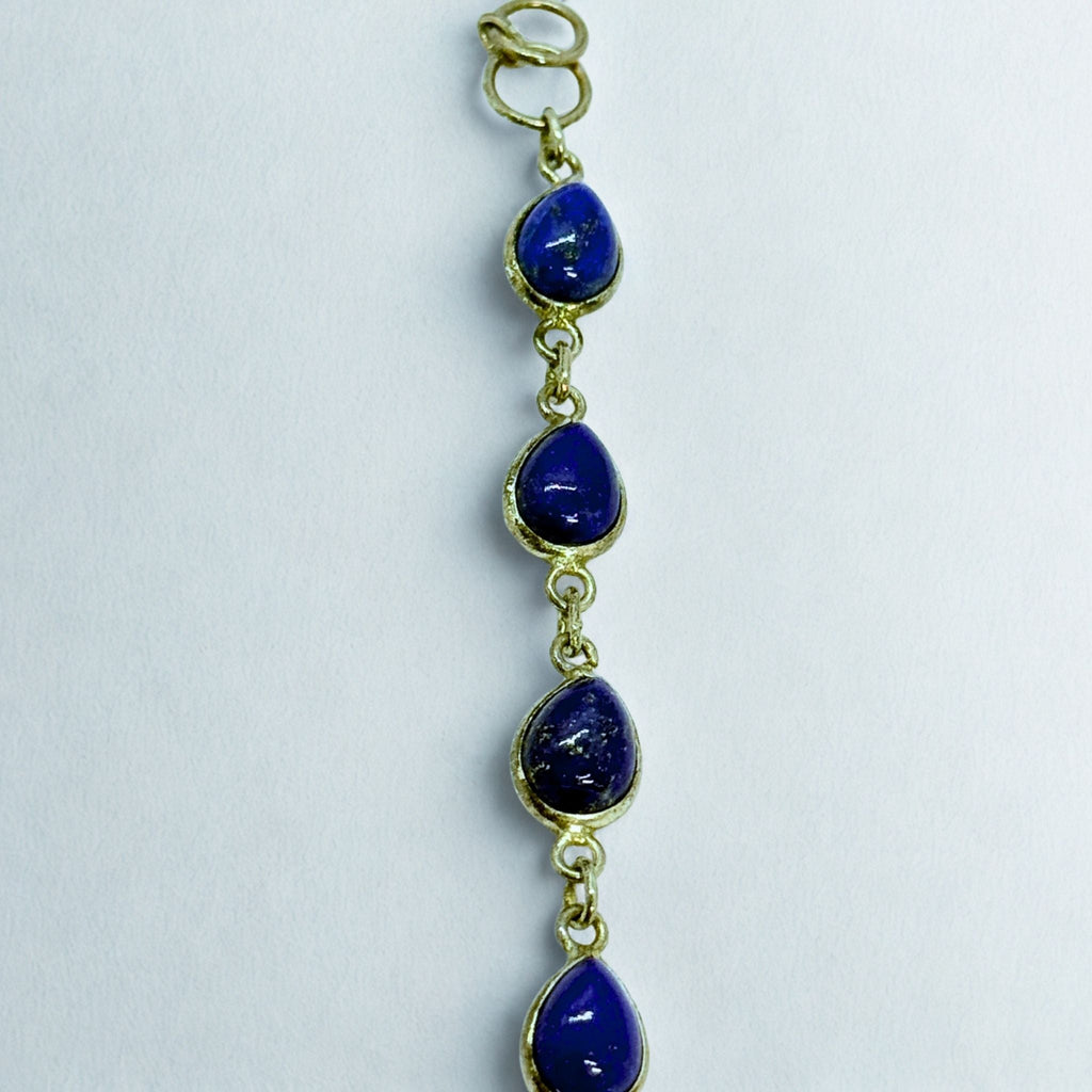 Bracelet Assemblé - Lapis Lazuli AA+ Argent 924 - Goutte 9 mm Précieuse Lucie