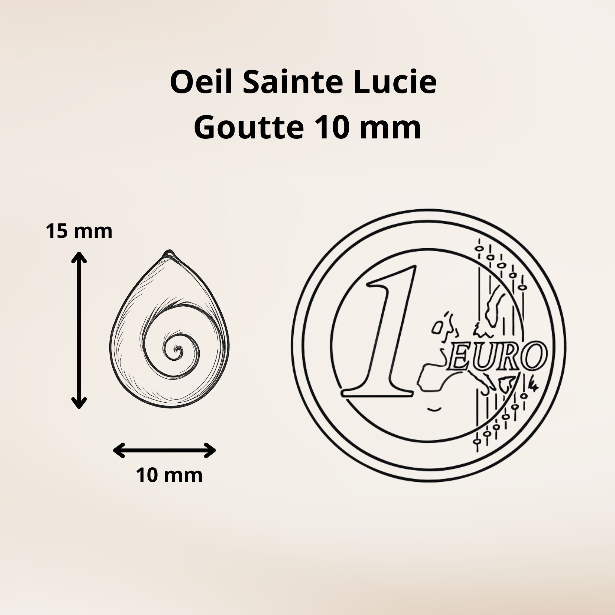 Boucles d'oreilles - Œil de Sainte Lucie Argent 925 - Goutte 15 mm