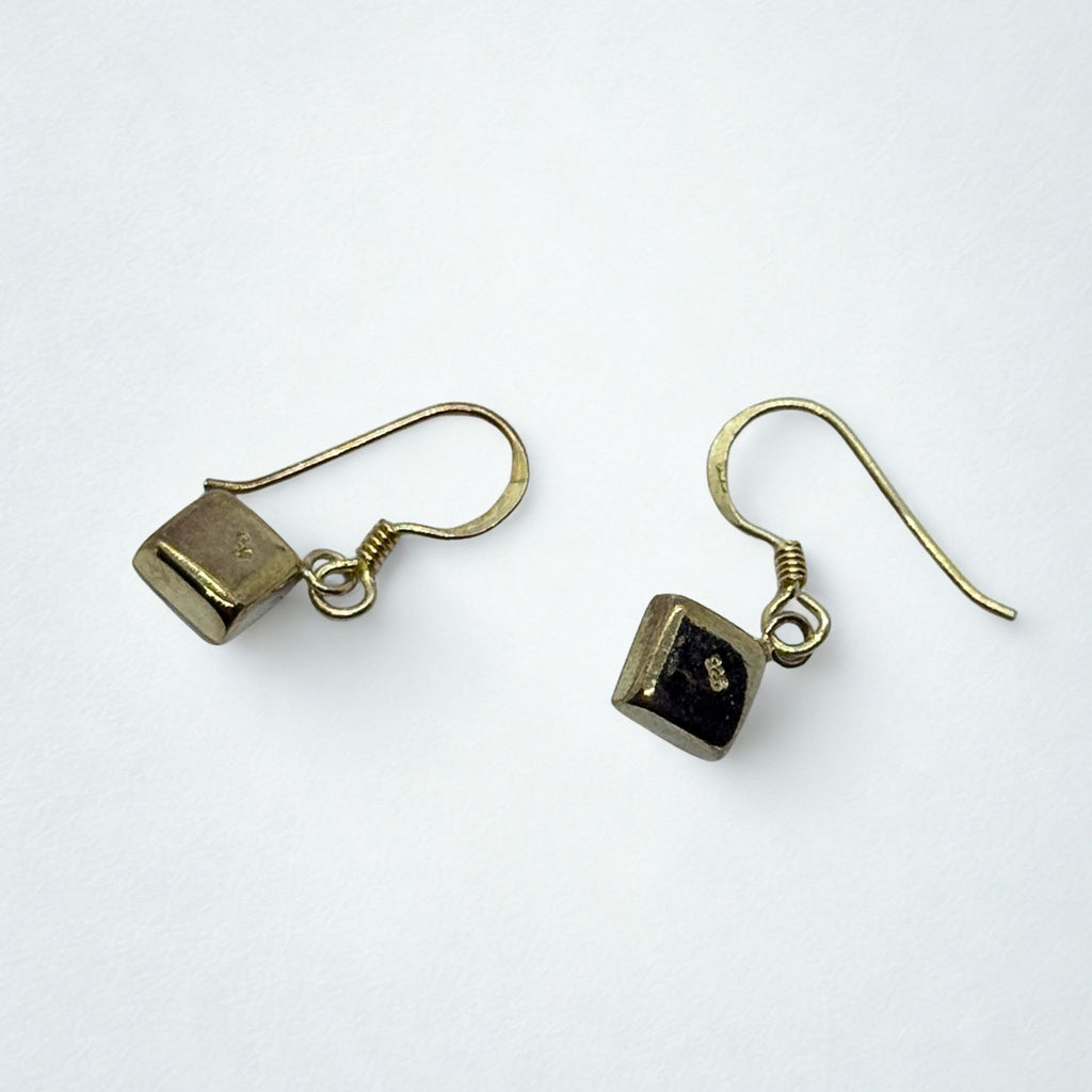 Boucles d'oreilles - Œil de Sainte Lucie Argent 925 - Losange 7 mm