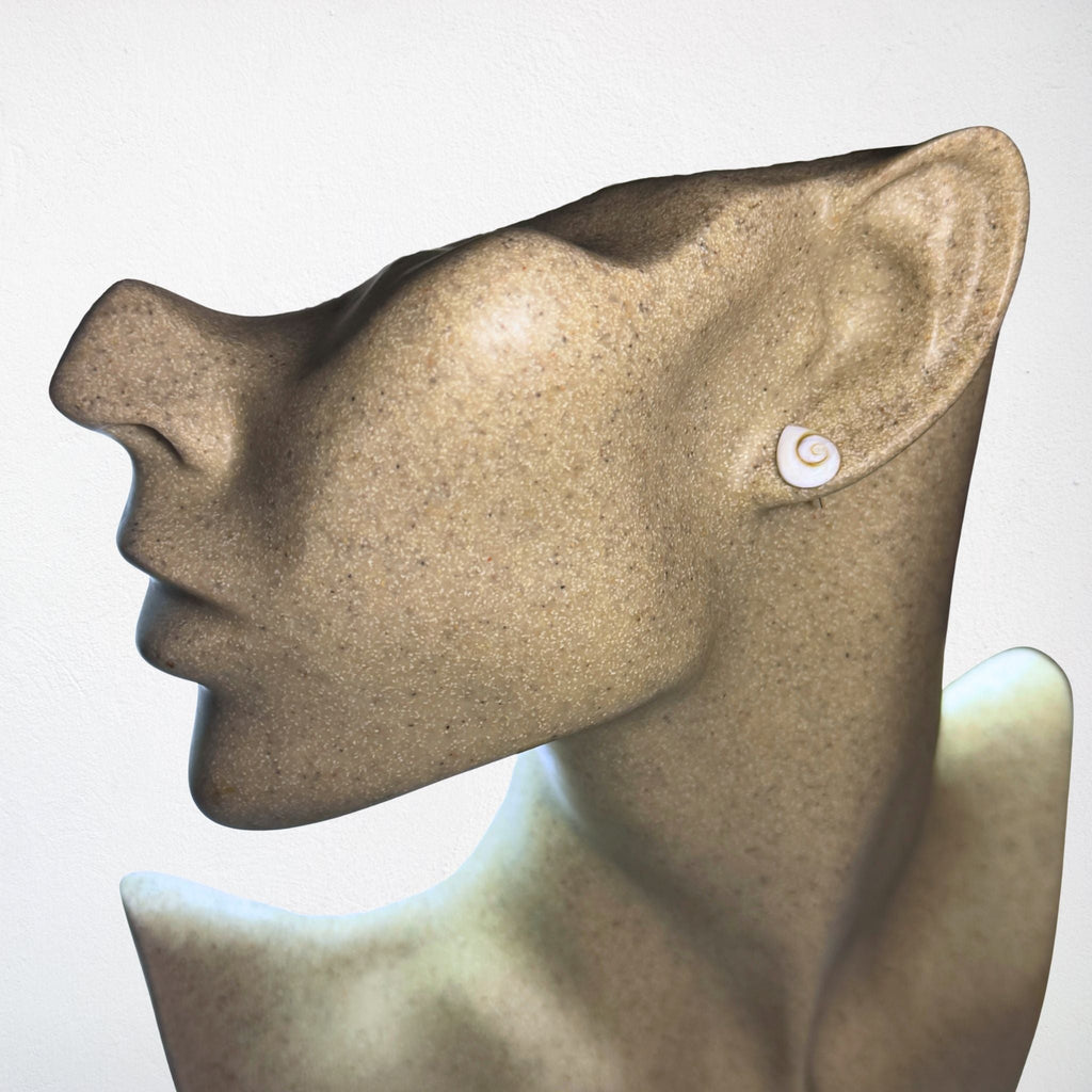 Boucles d'oreilles puces - Œil de Sainte Lucie Argent 925 - Gouttes 10 mm Précieuse Lucie