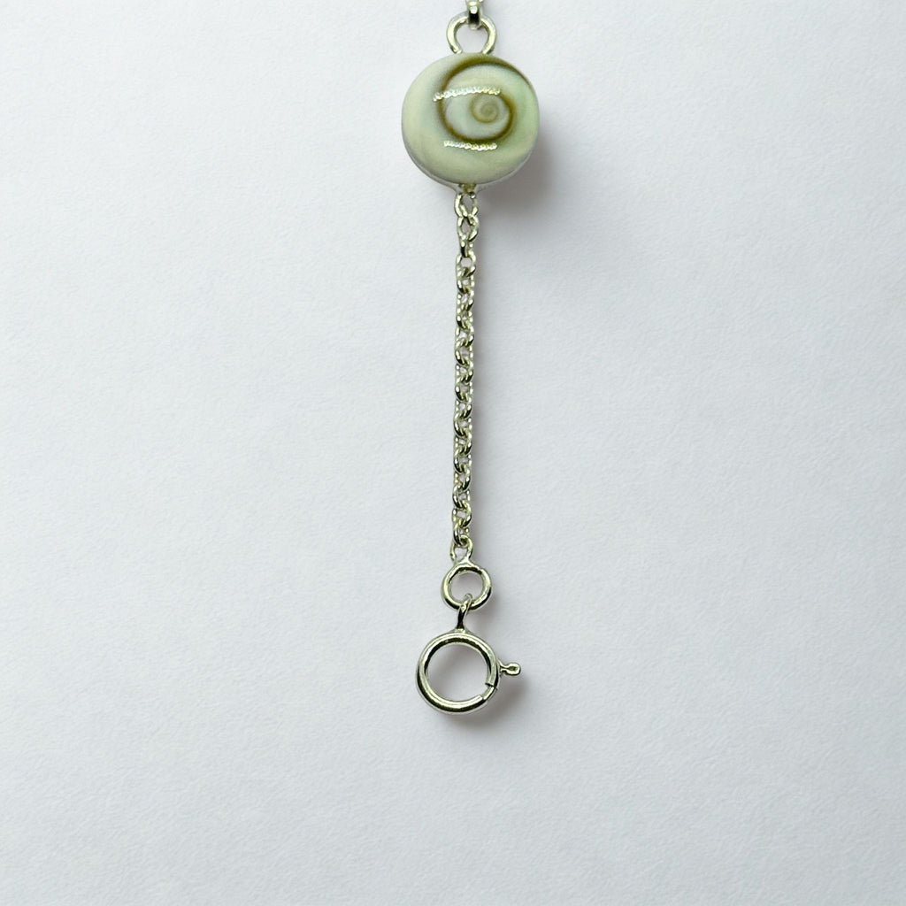 Bracelet Chaîne maille forçat - Cinq Œil de Sainte Lucie Argent 925