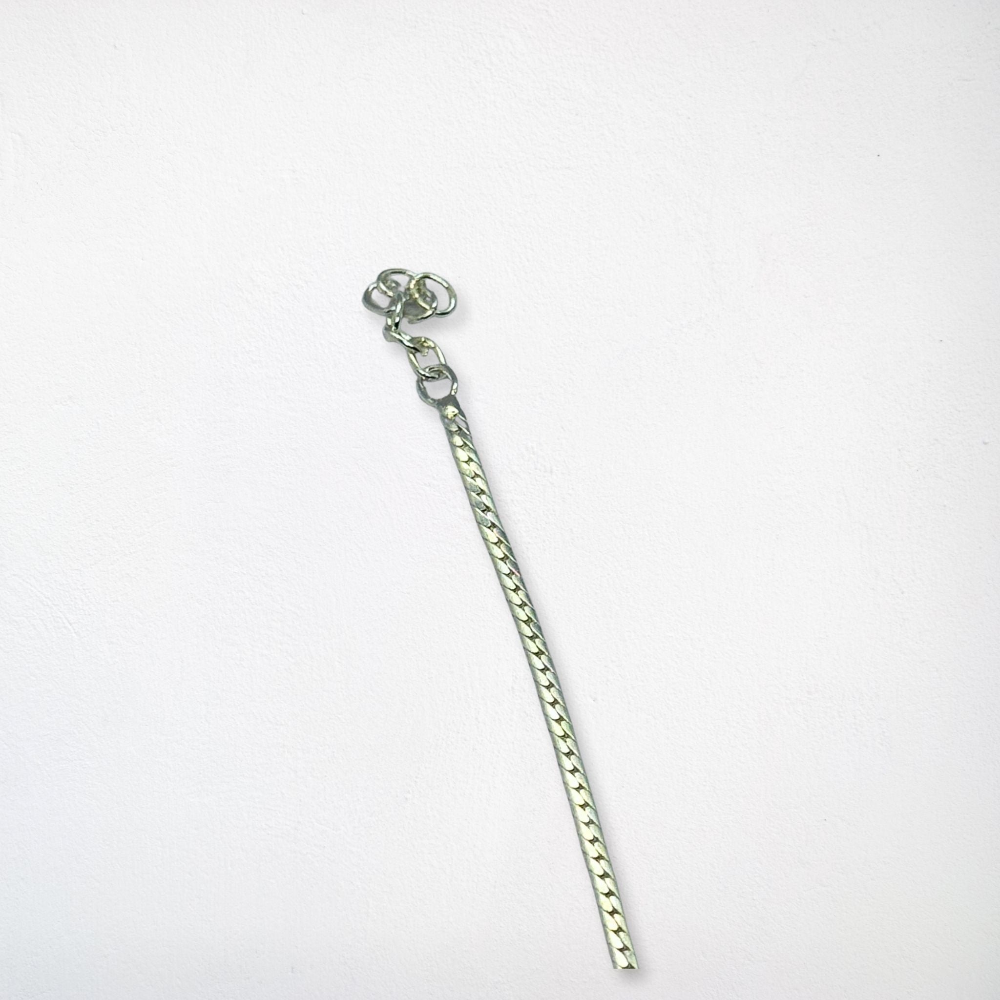 Bracelet Chaîne maille oméga - Œil de Sainte Lucie Argent 925 - 10 mm