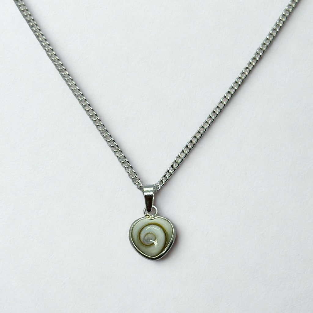 Pendentif Cœur - Œil de Sainte Lucie Argent 925 - 9 mm Dos ouvert Précieuse Lucie