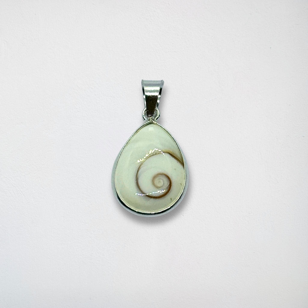 Pendentif Goutte - Œil de Sainte Lucie Argent 925 - 16 mm Dos ouvert Précieuse Lucie