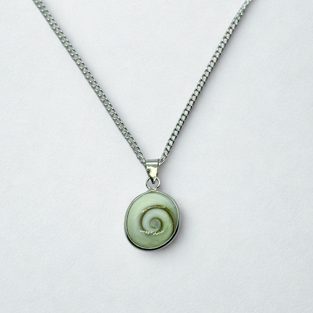 Pendentif Ovale - Œil de Sainte Lucie Argent 925 - 12 mm Dos ouvert Précieuse Lucie