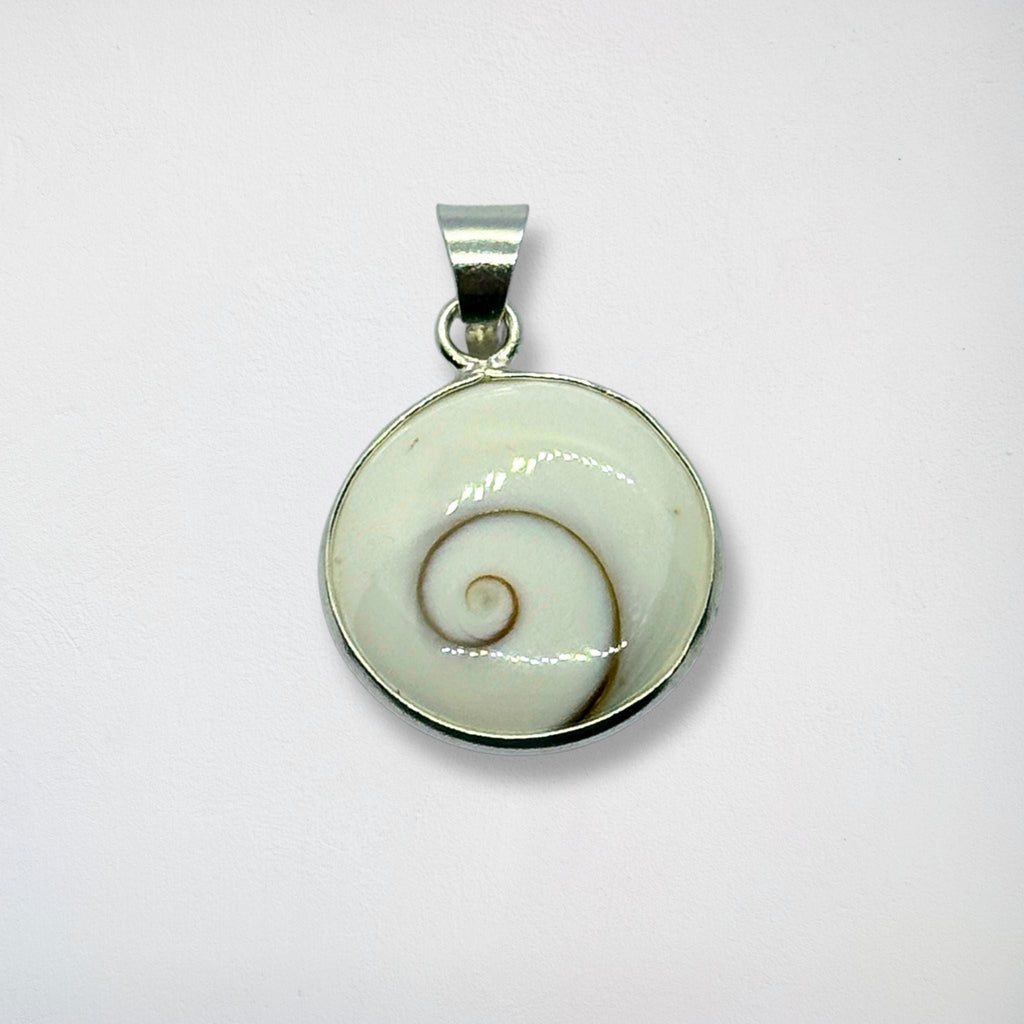 Pendentif Rond - Œil de Sainte Lucie Argent 925 - 23 mm Dos ouvert Précieuse Lucie