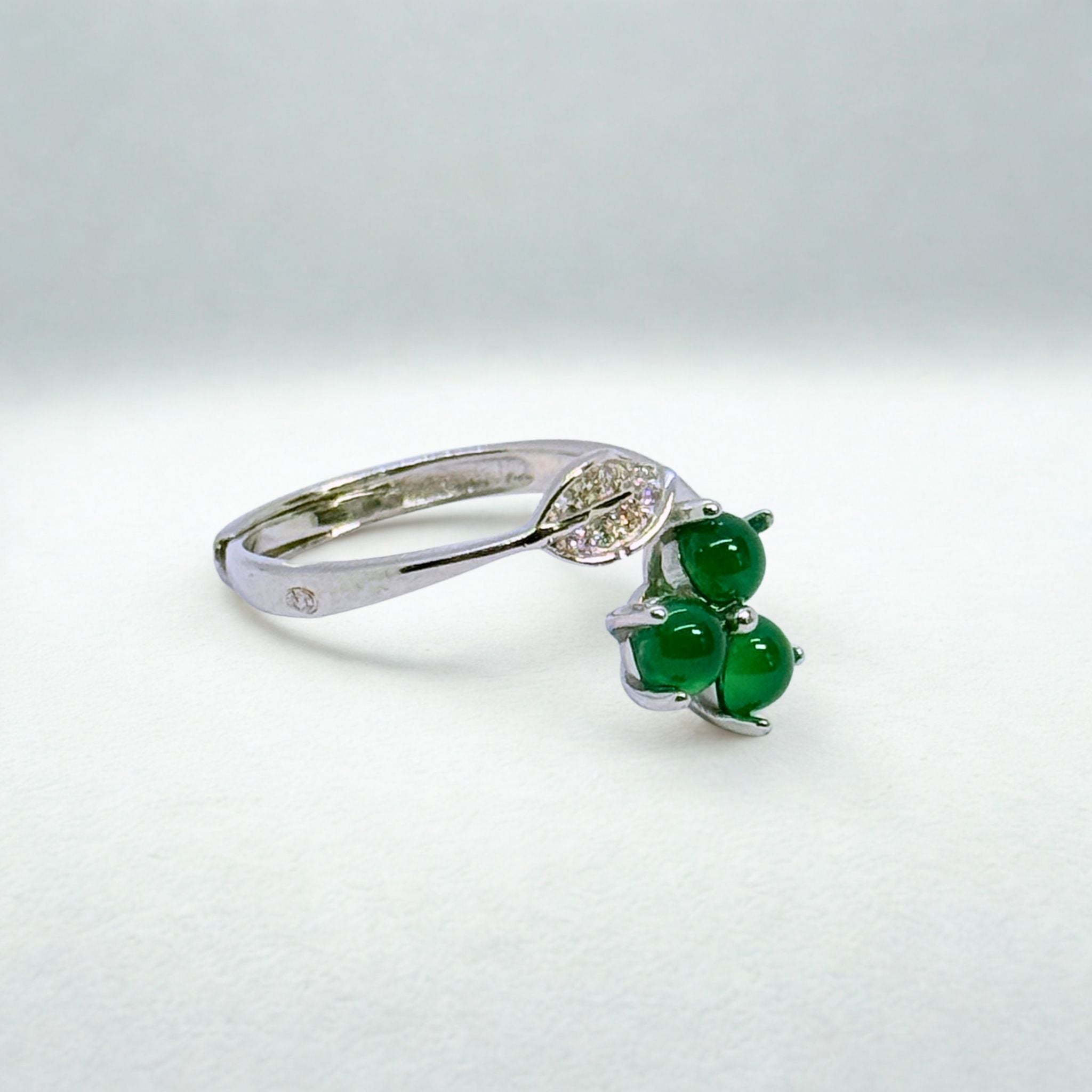 Bagues Fleurs - Chrysoprase AA+ Argent 925 - Rond 4 mm Précieuse Lucie