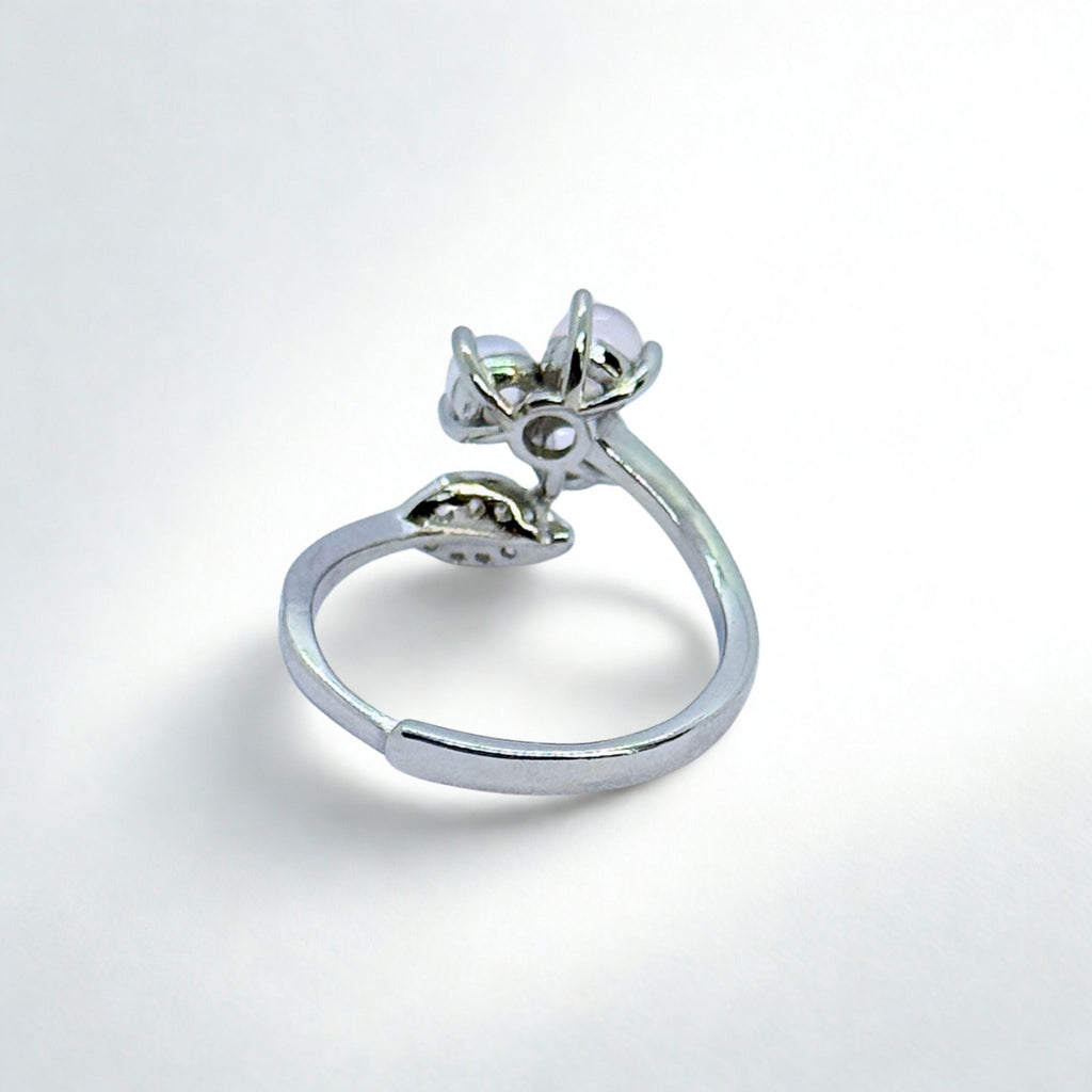 Bagues Fleurs - Quartz rose Madagascar AA+ Argent 925 - Rond 4 mm Précieuse Lucie