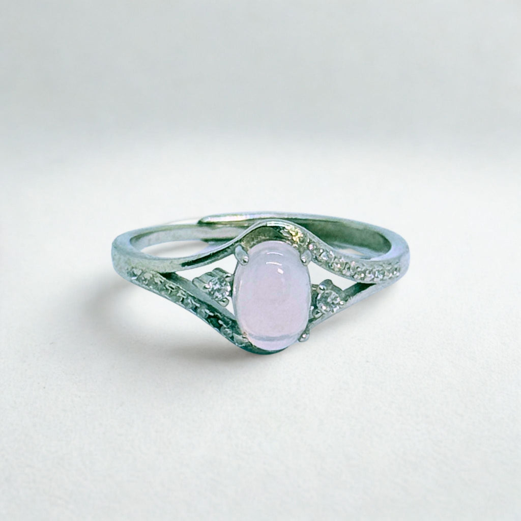 Bagues Solitaire - Quartz rose AA+ Madagascar - Argent 925 - Ovale 10 mm Précieuse Lucie