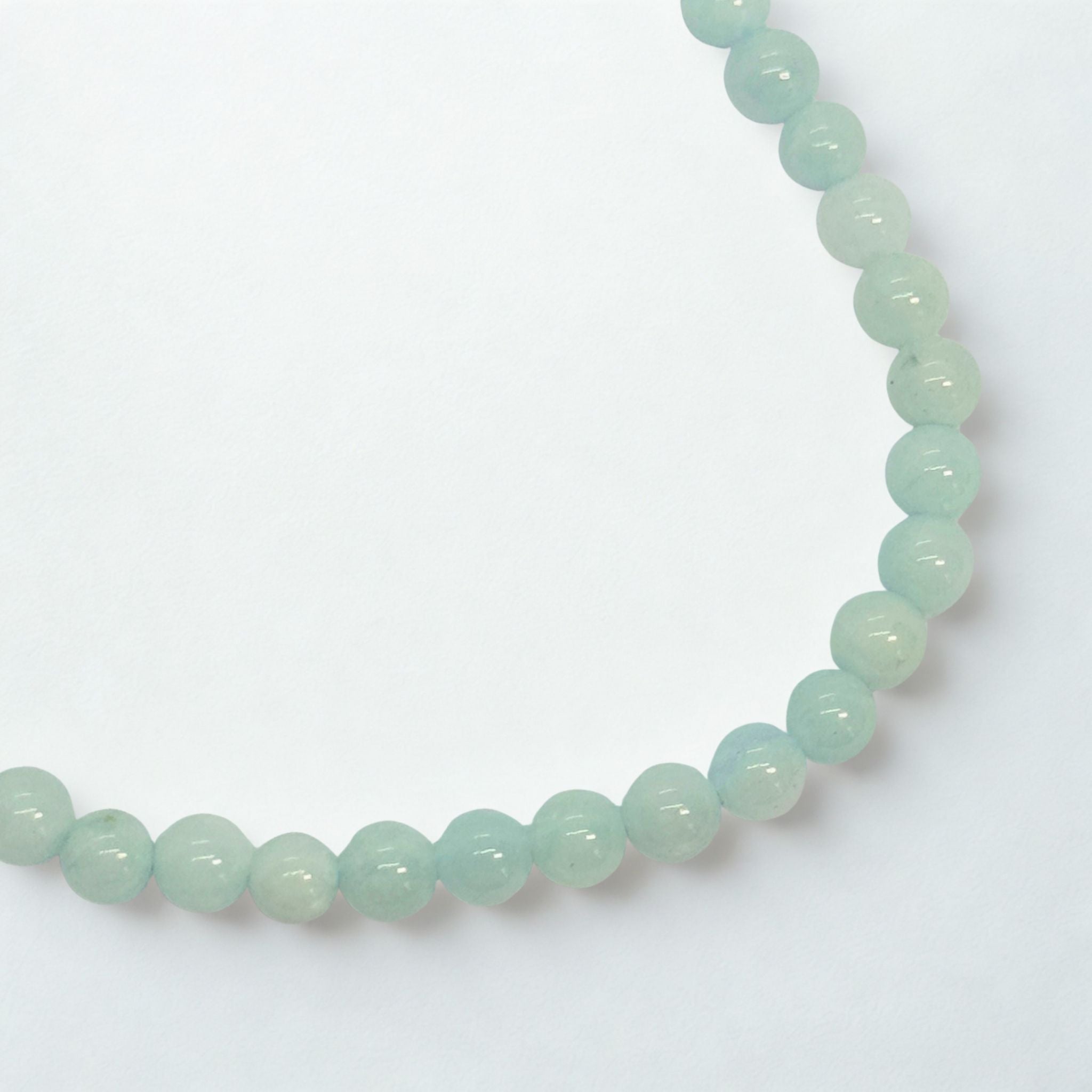 Bracelet boules 4 mm - Aigue-marine - Brésil A Précieuse Lucie