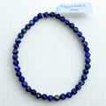 Bracelet boules 4 mm - Lapis lazuli - A Précieuse Lucie