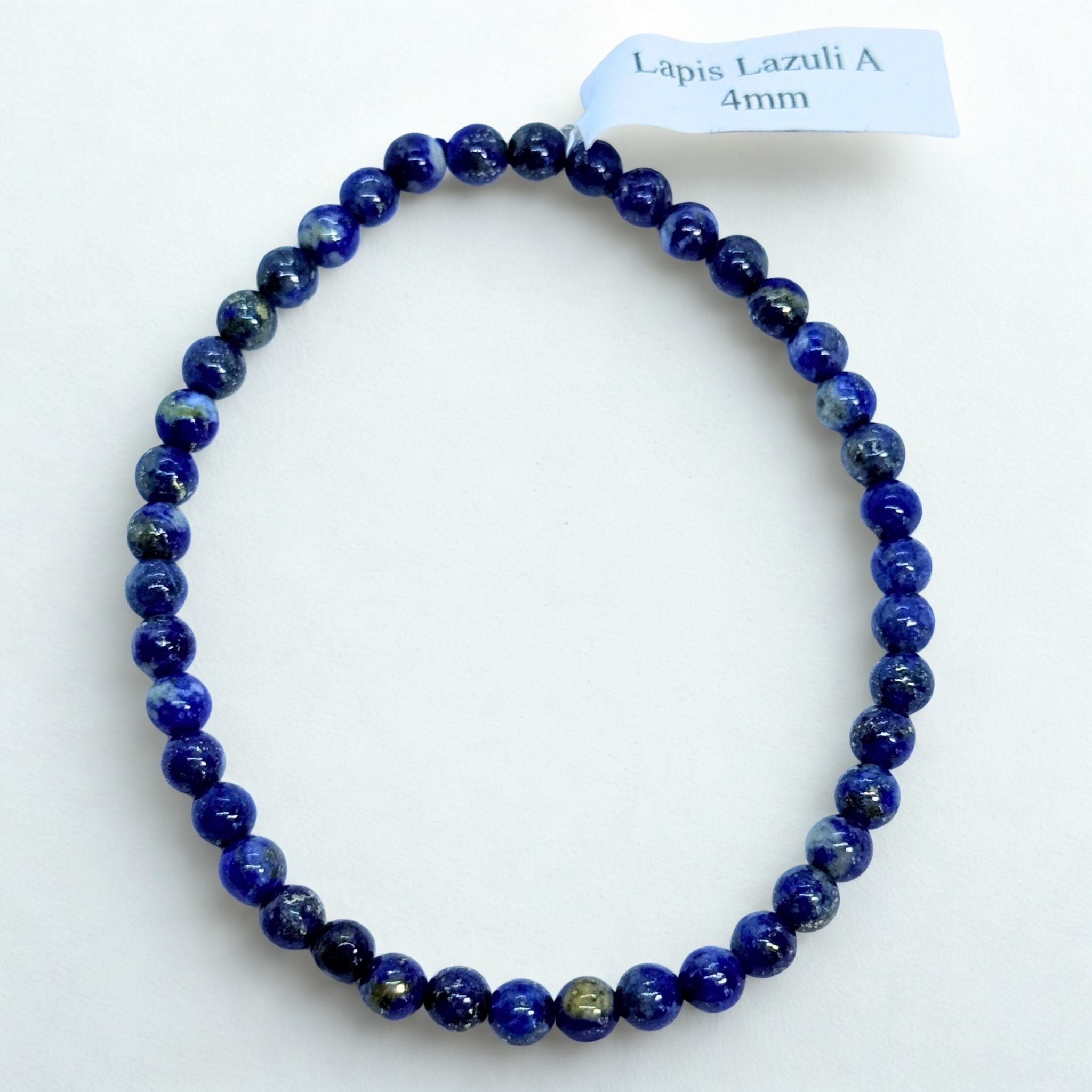 Bracelet boules 4 mm - Lapis lazuli - A Précieuse Lucie