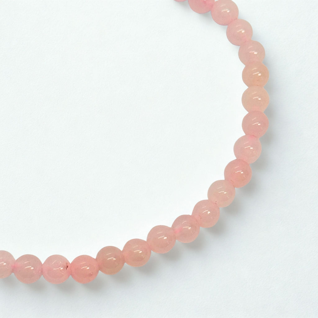 Bracelet boules 4 mm - Quartz rose - Brésil A Précieuse Lucie