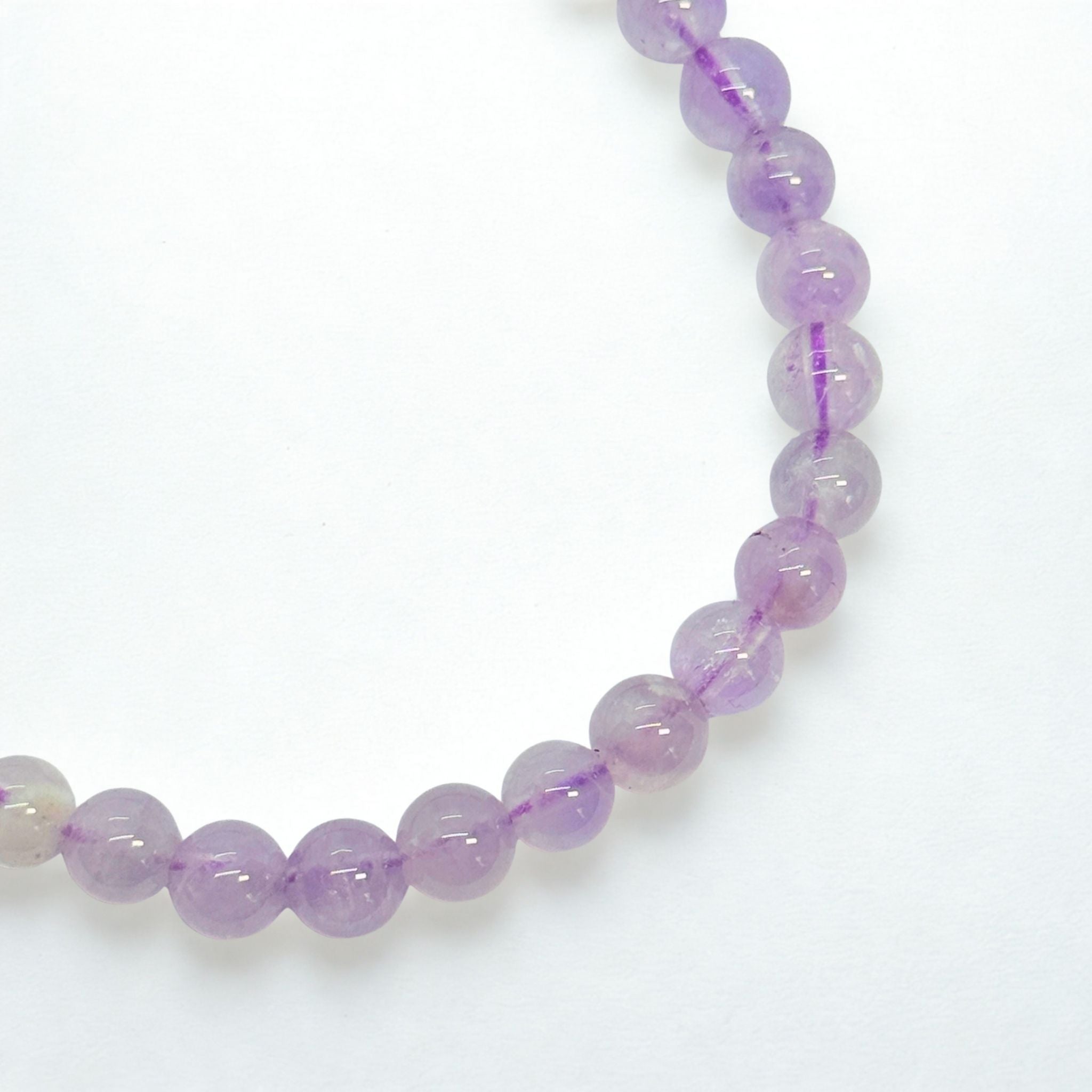 Bracelet boules 6 mm - Améthyste clair - Brésil A Précieuse Lucie