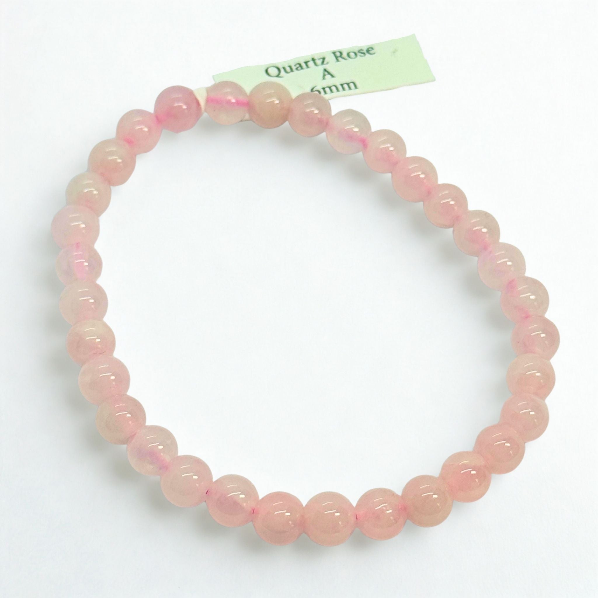 Bracelet boules 6 mm - Quartz rose - Madagascar A Précieuse Lucie