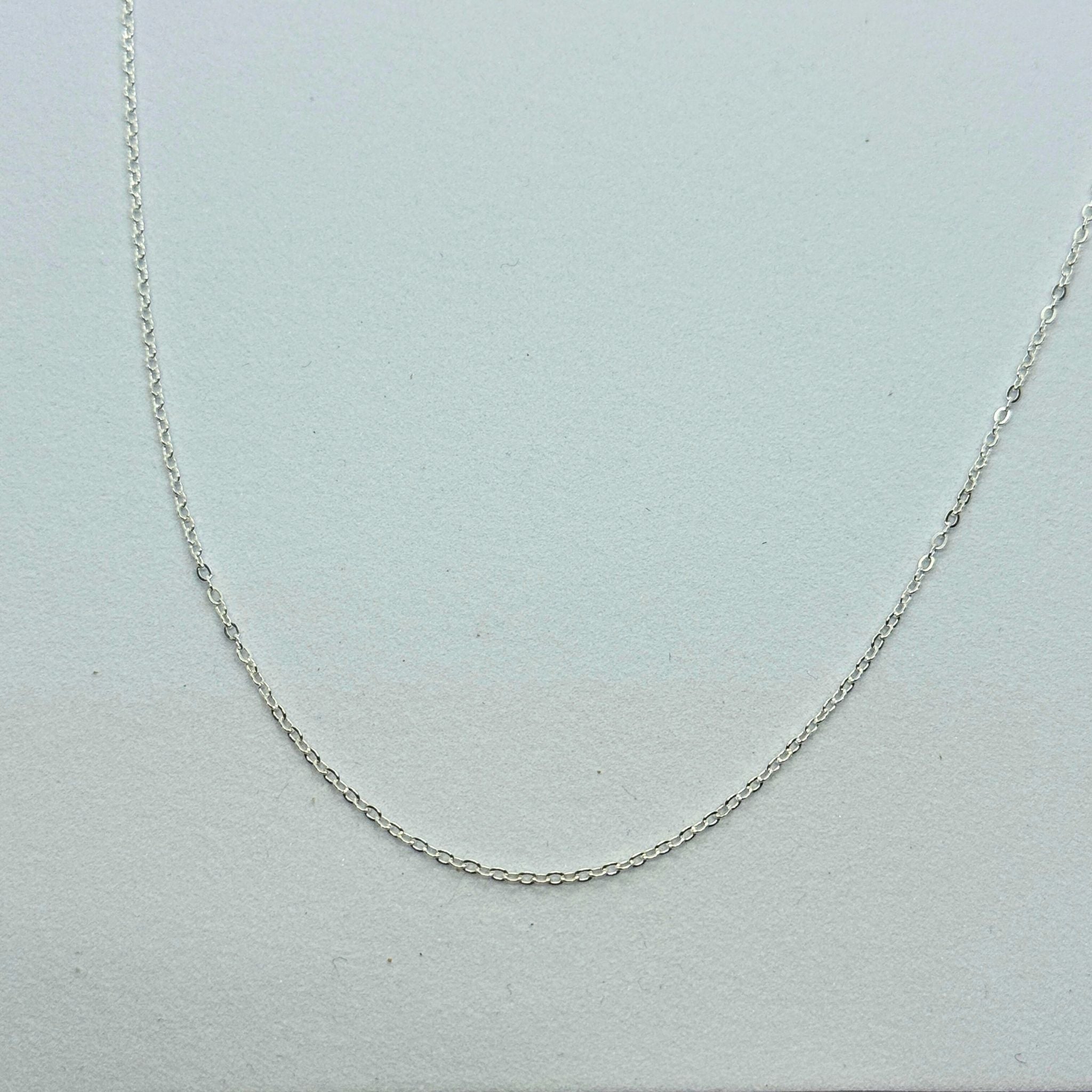 Chaîne Argent massif 925 - Maille Forçat diamantée - 1,3 mm ajustable 40/45 cm Précieuse Lucie