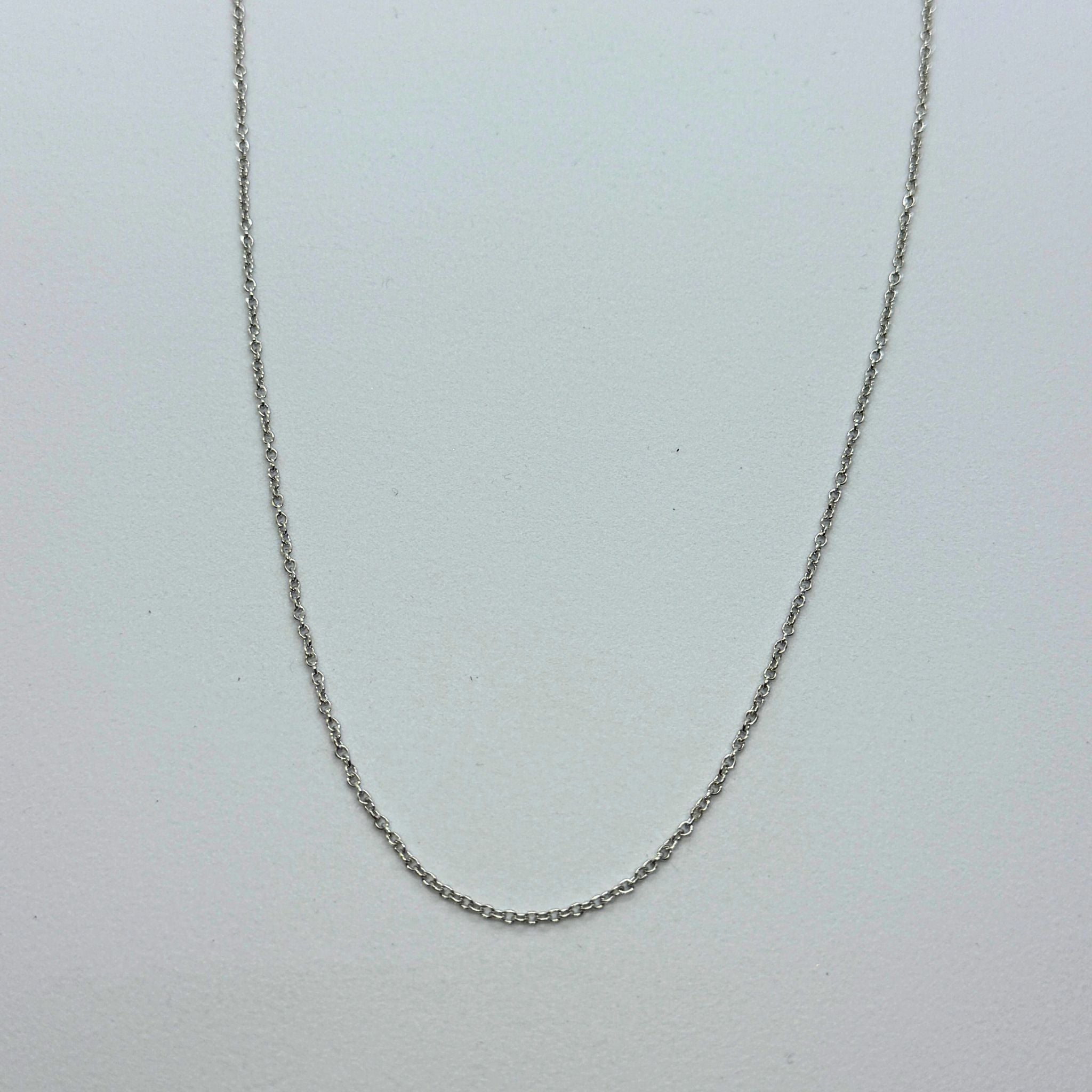 Chaîne Argent massif 925 - Maille Forçat rhodié - 1,5 mm ajustable Précieuse Lucie