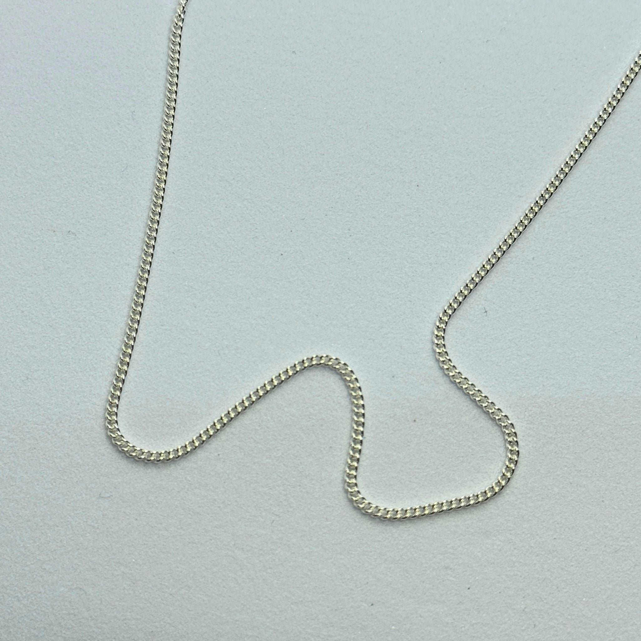 Chaîne Argent massif 925 - Maille Gourmette - 1,7 mm 45 cm Précieuse Lucie