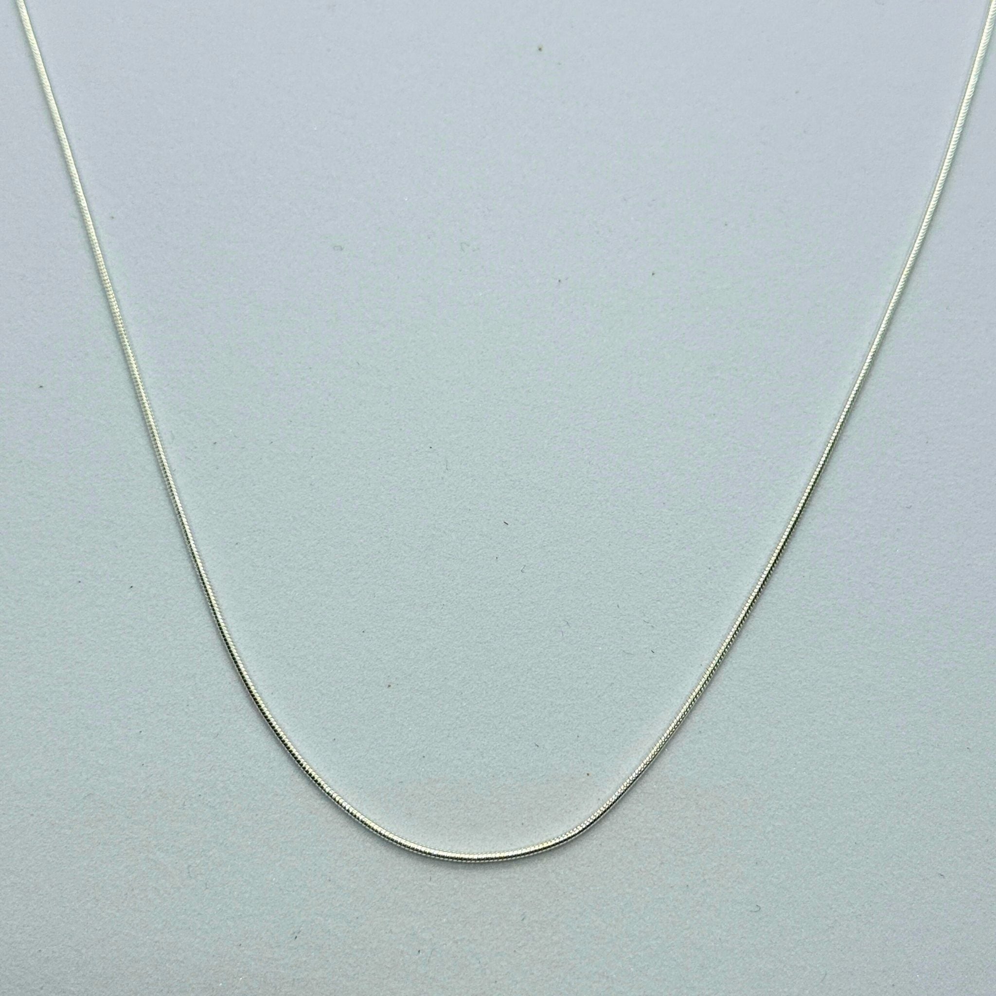 Chaîne Argent massif 925 - Maille Serpent - 0,9 mm 40 cm Précieuse Lucie