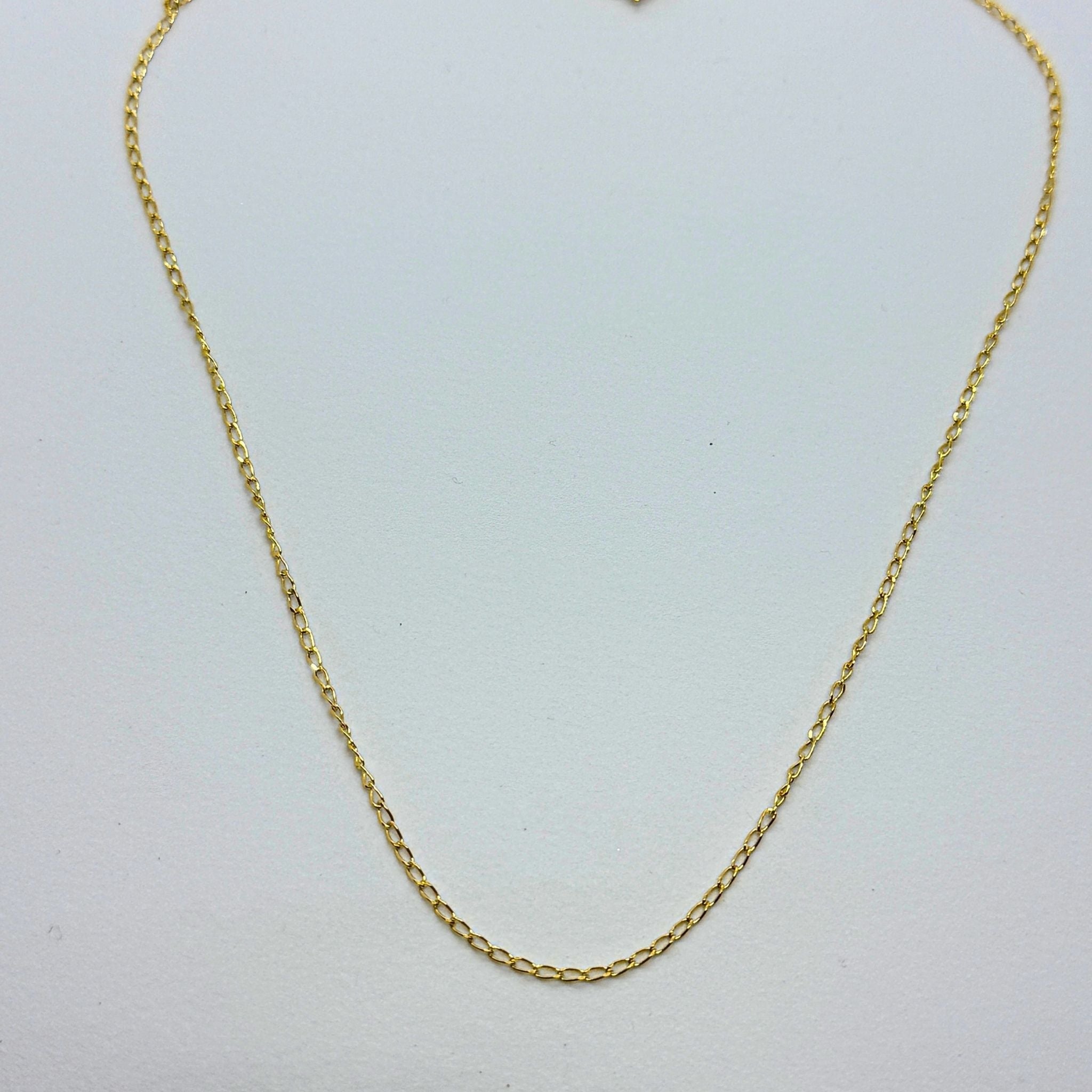 Chaîne Plaqué Or - Maille Cheval diamantée - 1,55 mm Précieuse Lucie