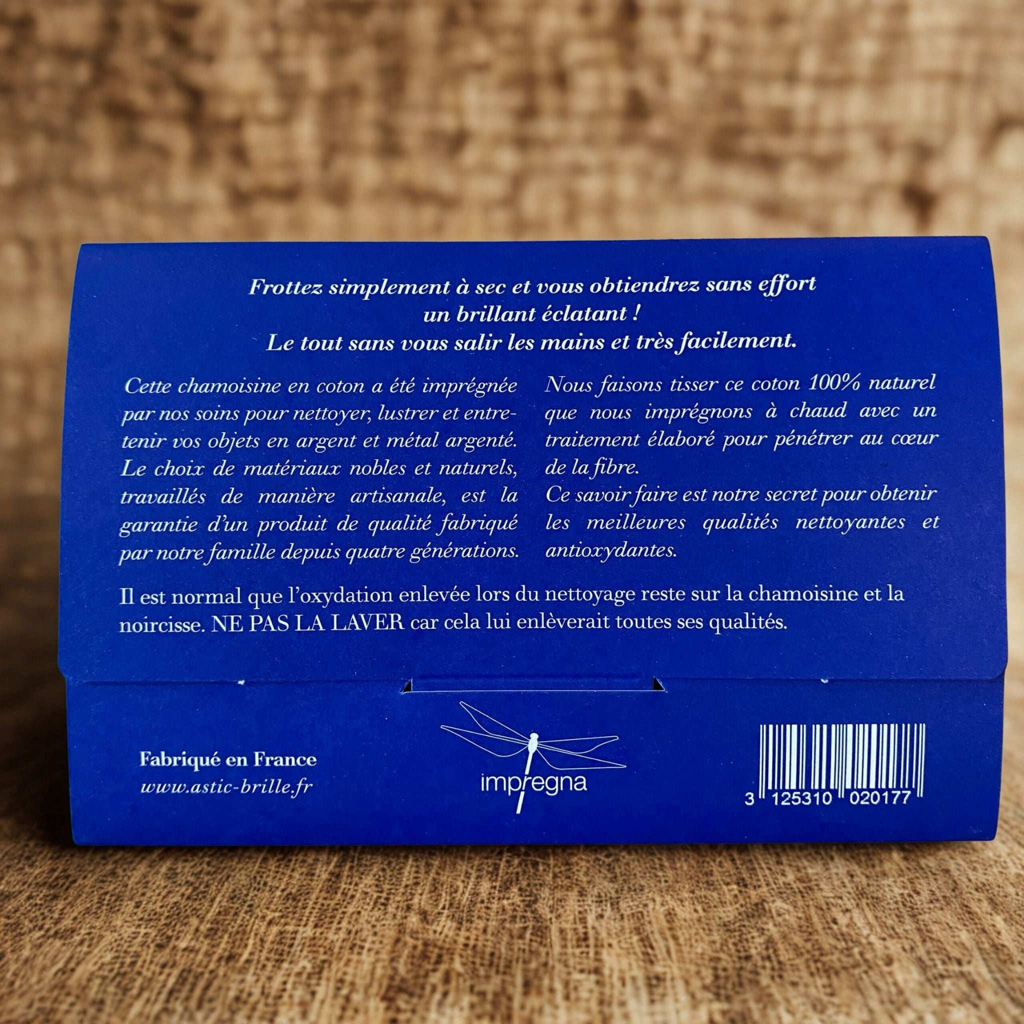 Chamoisine Astic Brille – Nettoyage Argent - 15x20 cm