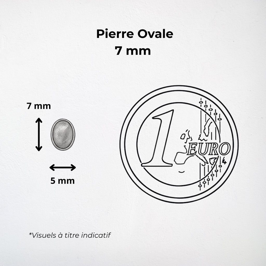 Pendentif - Chrysoprase AA Zirconium - Argent 925 - Ovale 10 mm Précieuse Lucie