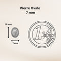 Bague Ouverte - Œil de Sainte Lucie Argent 925 - Double ovales 8 mm Précieuse Lucie