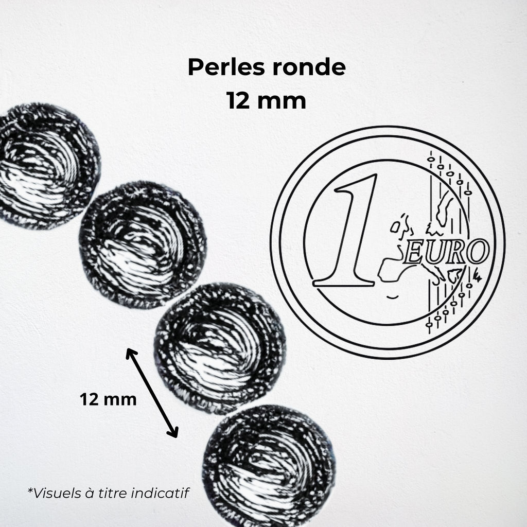 Bracelet boules 12 mm - Jaspe K2 Afghanistan AA Précieuse Lucie