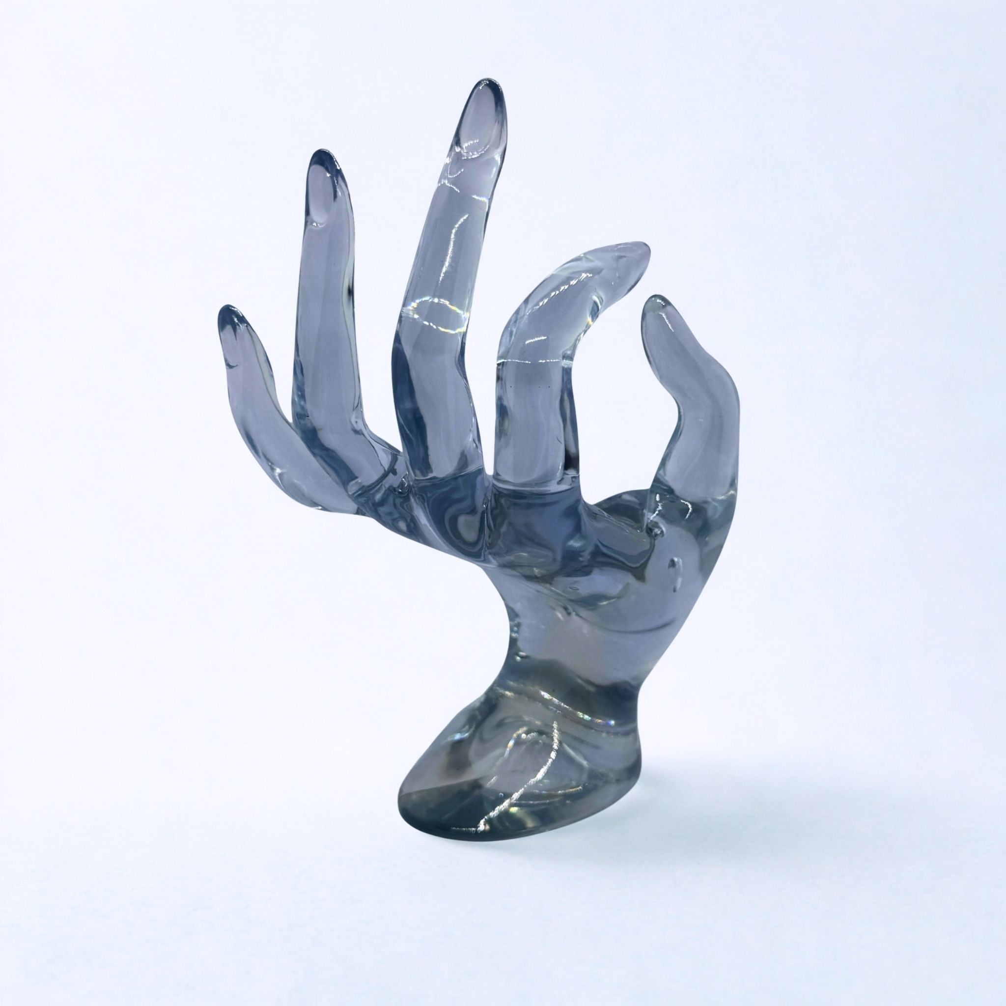 Présentoir Main - Acrylique cristal transparent - Bagues