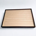 Présentoir Plateau - Bois suédine beige - Bagues Précieuse Lucie
