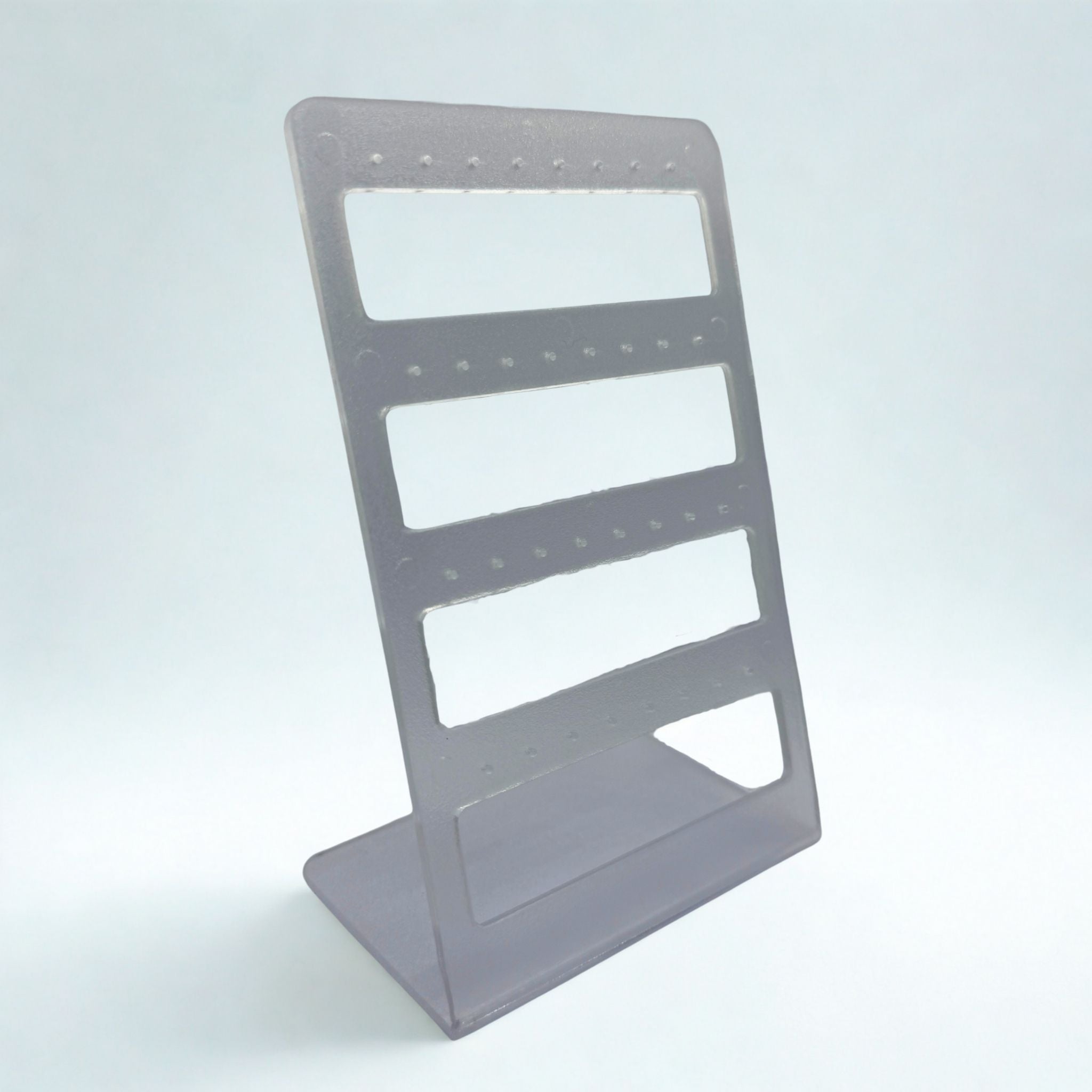 Présentoir forme rectangle - Acrylique transparent - Boucles d'oreilles