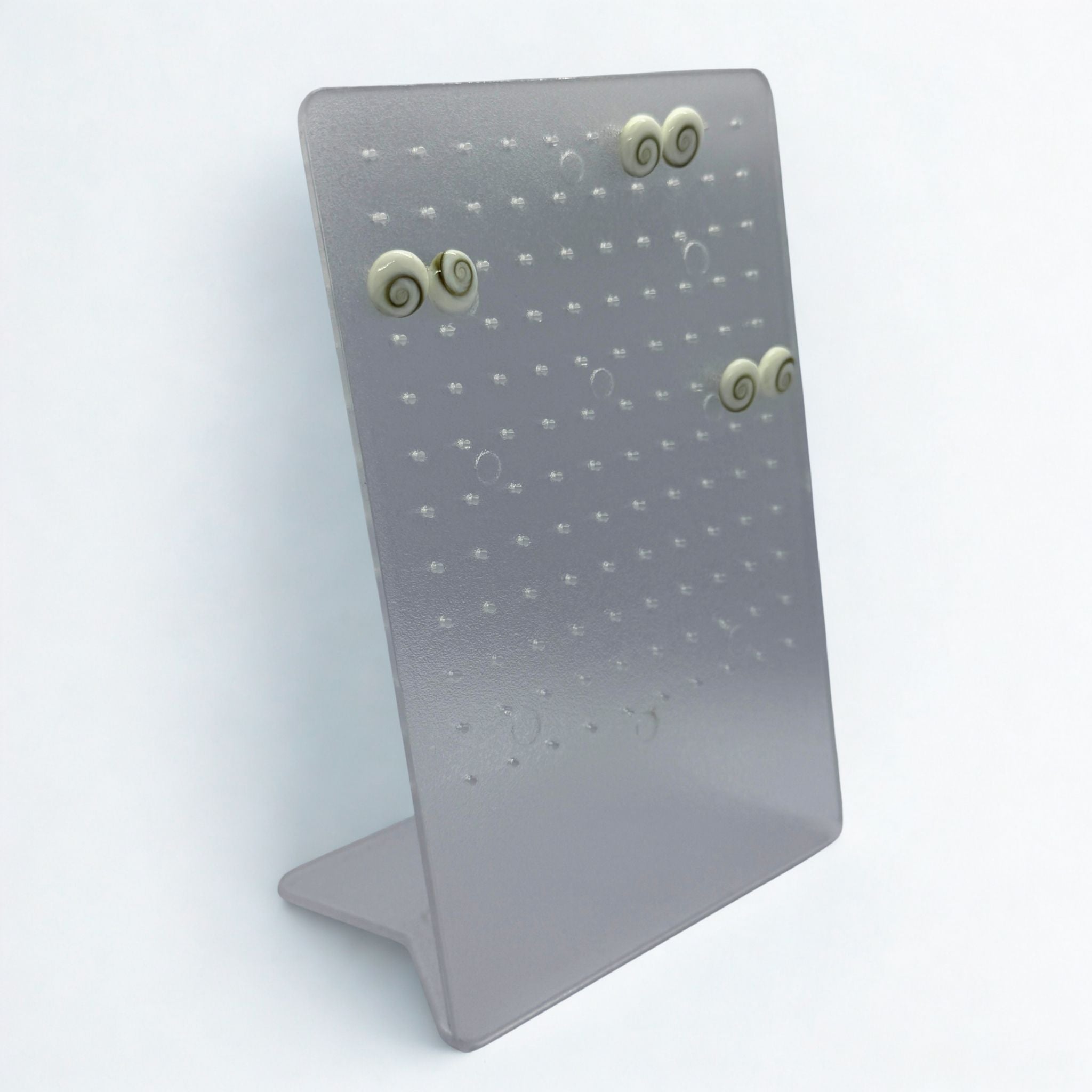 Présentoir forme rectangle plein - Acrylique transparent - Boucles d'oreilles