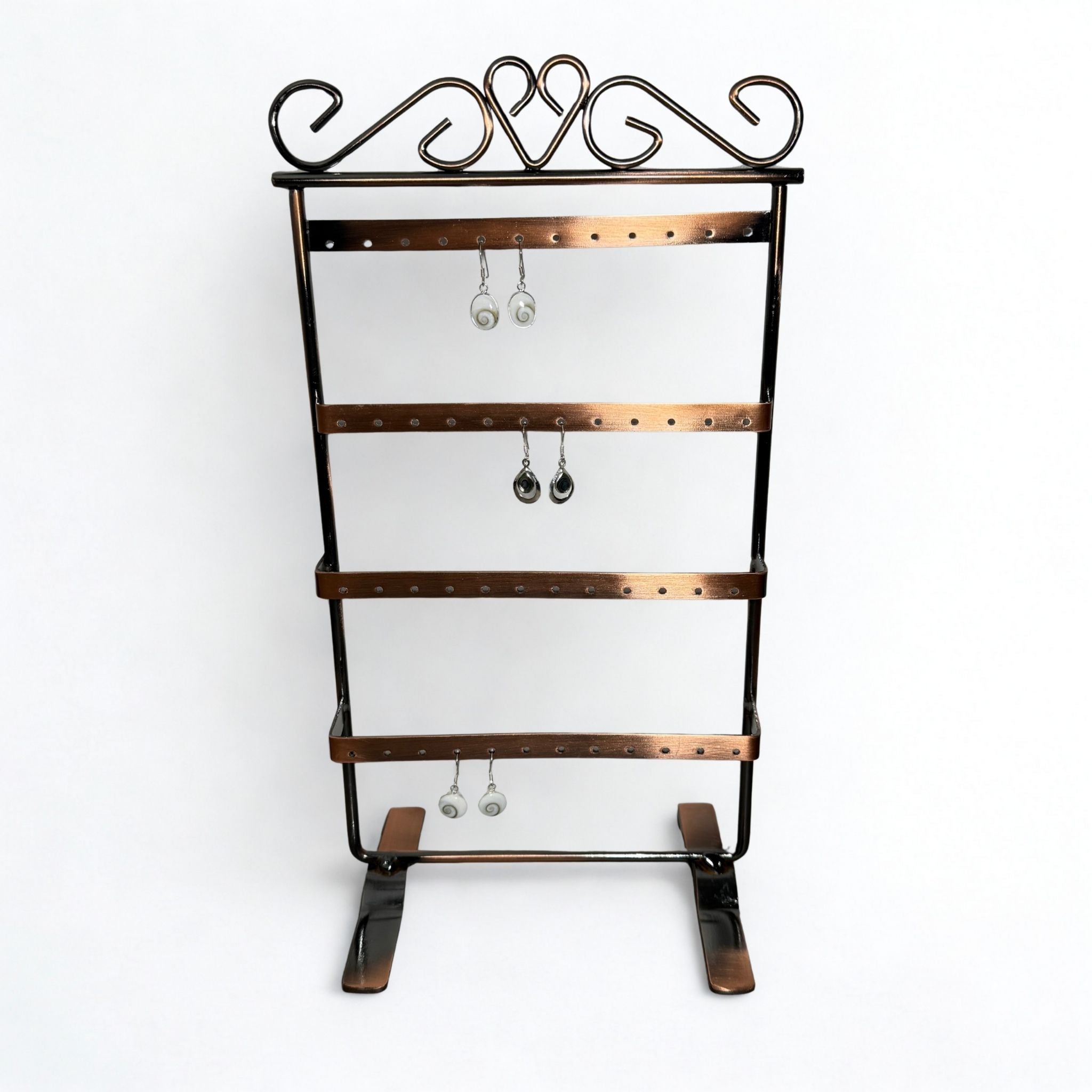 Présentoir Stand - Métal laiton 4 niveaux - Boucles d'oreilles