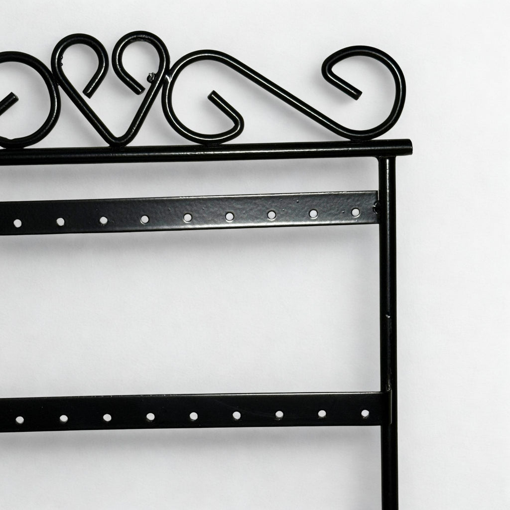 Présentoir Stand - Métal noir 4 niveaux - Boucles d'oreilles