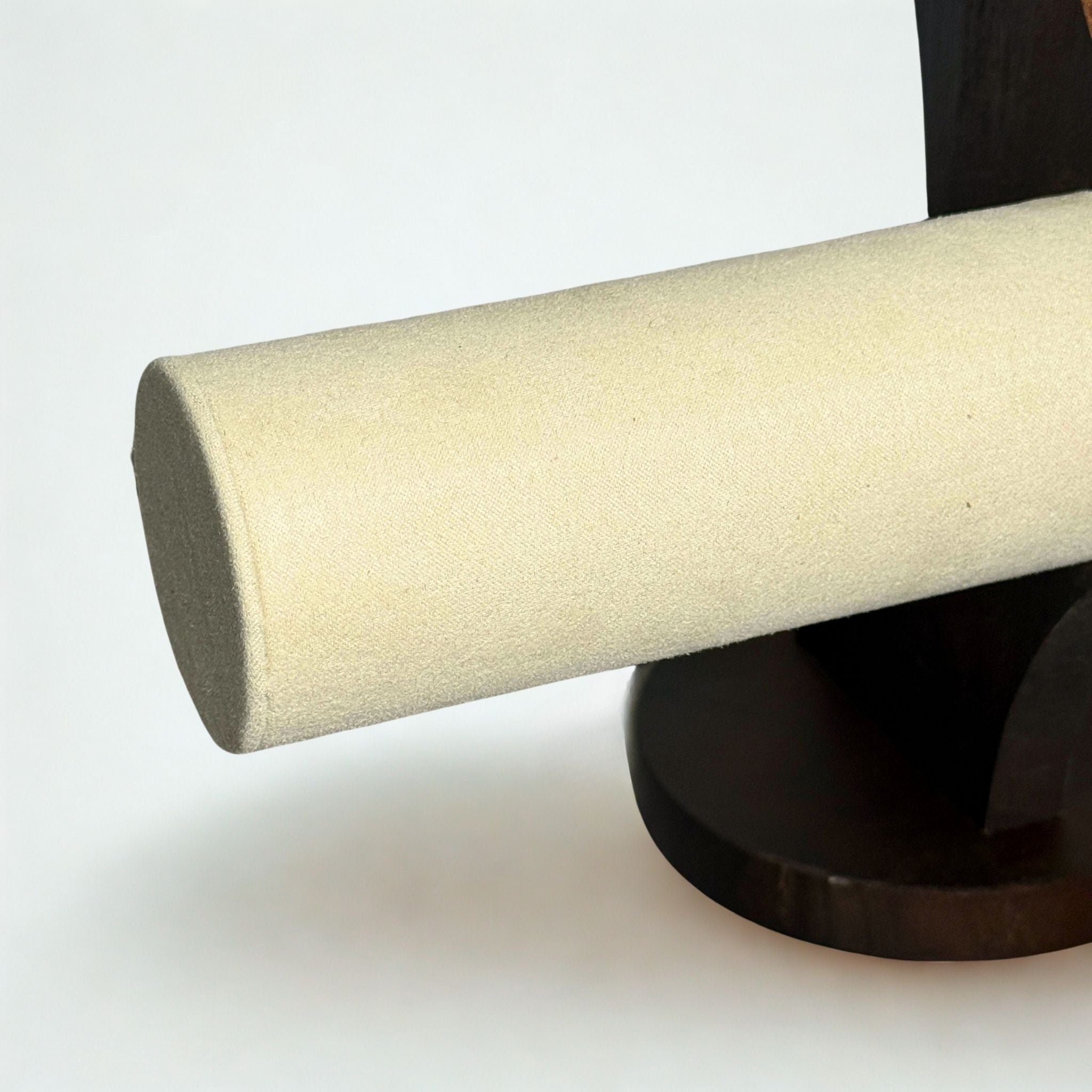 Présentoir Jonc double - Bois suédine beige - Bracelets/montres