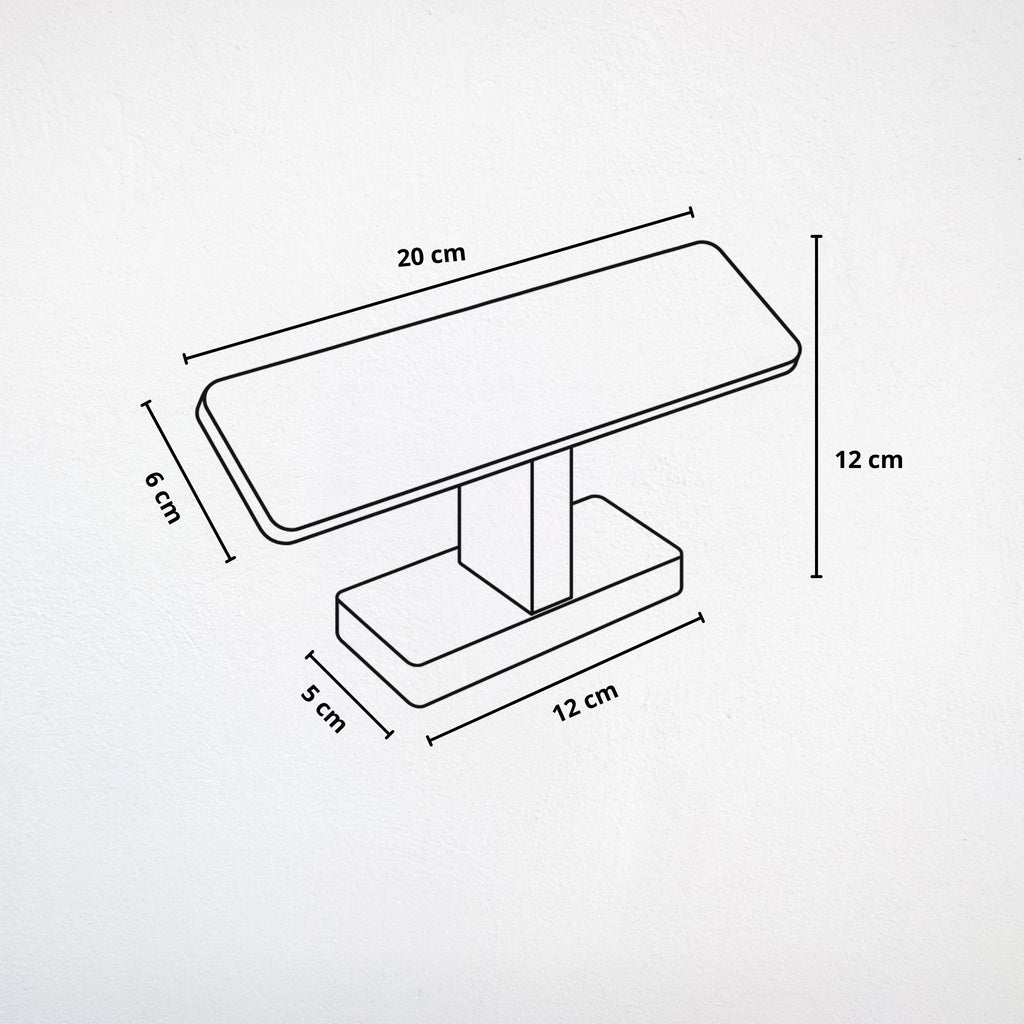 Présentoir Jonc simple - Bois suédine beige - Bracelets/montres