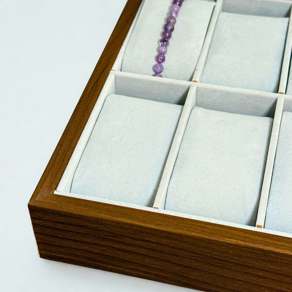 Présentoir Boîte vitrée - 12 emplacements - Bracelets/montres Précieuse Lucie