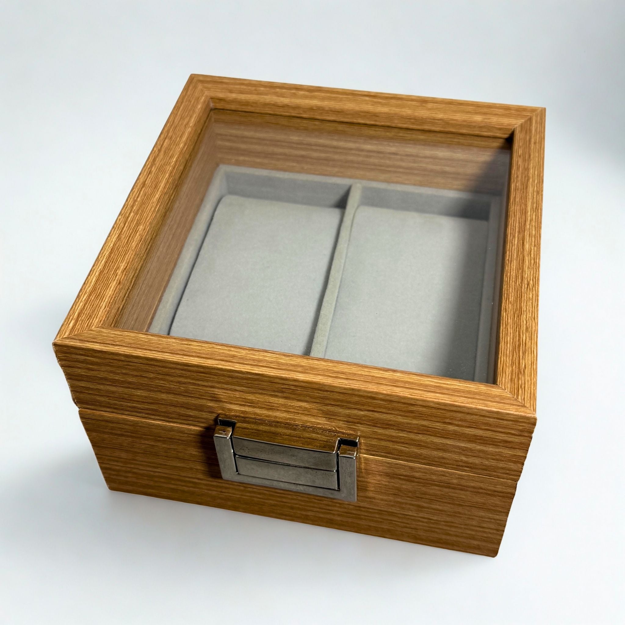 Présentoir Boîte vitrée - 2 emplacements - Bracelets/montres Précieuse Lucie