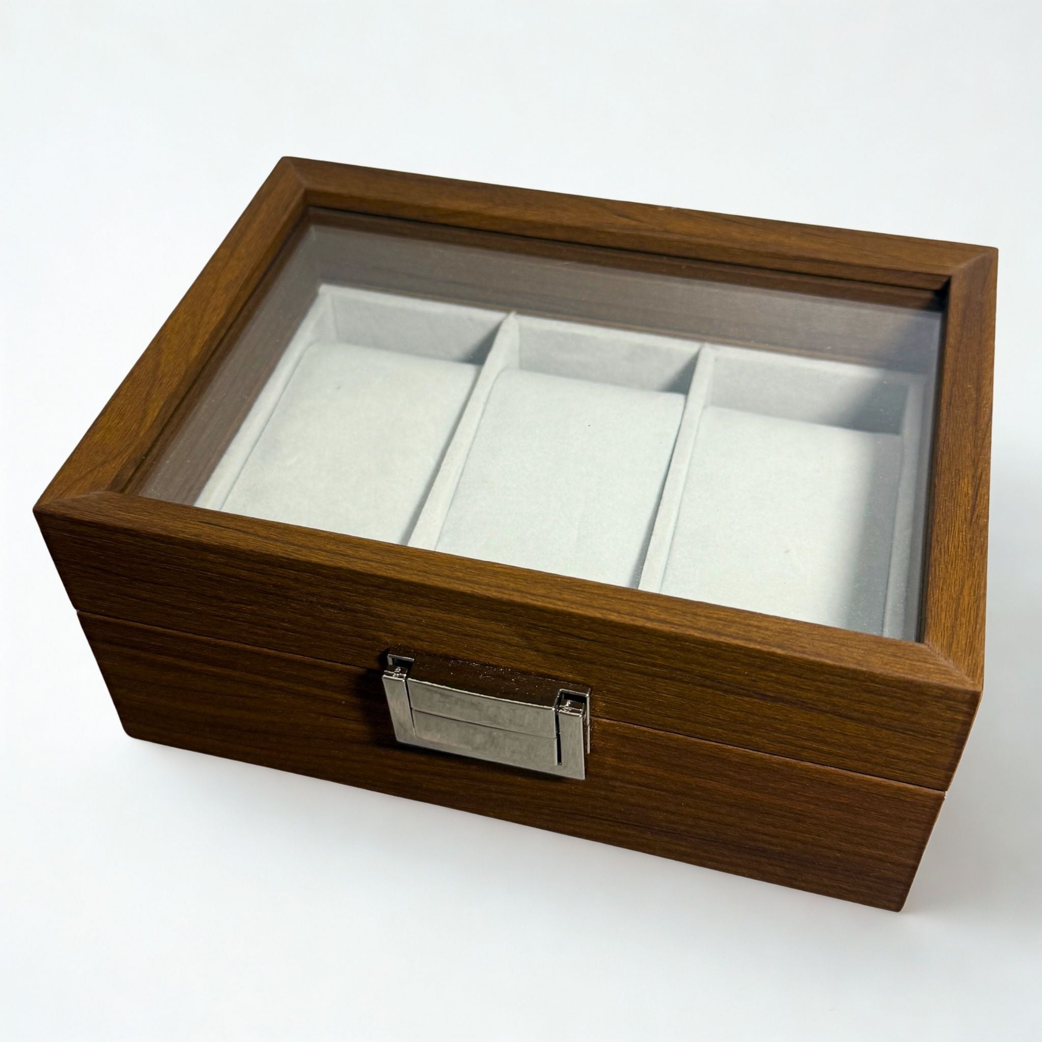 Présentoir Boîte vitrée - 3 emplacements - Bracelets/montres Précieuse Lucie