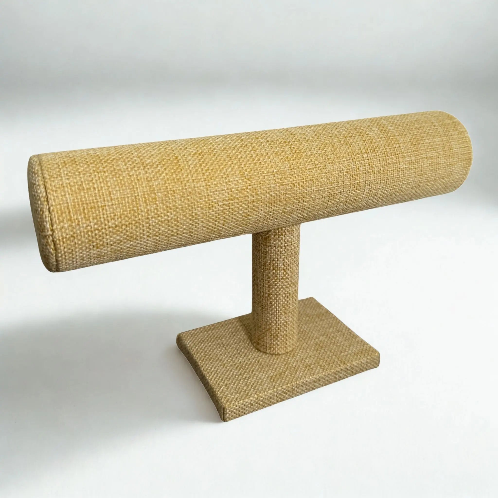 Présentoir Jonc simple - Toile de jute beige - Bracelets/montres Précieuse Lucie