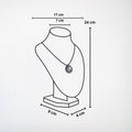 Présentoir Buste moyen - Simili cuir noir - Colliers/chaînes Précieuse Lucie