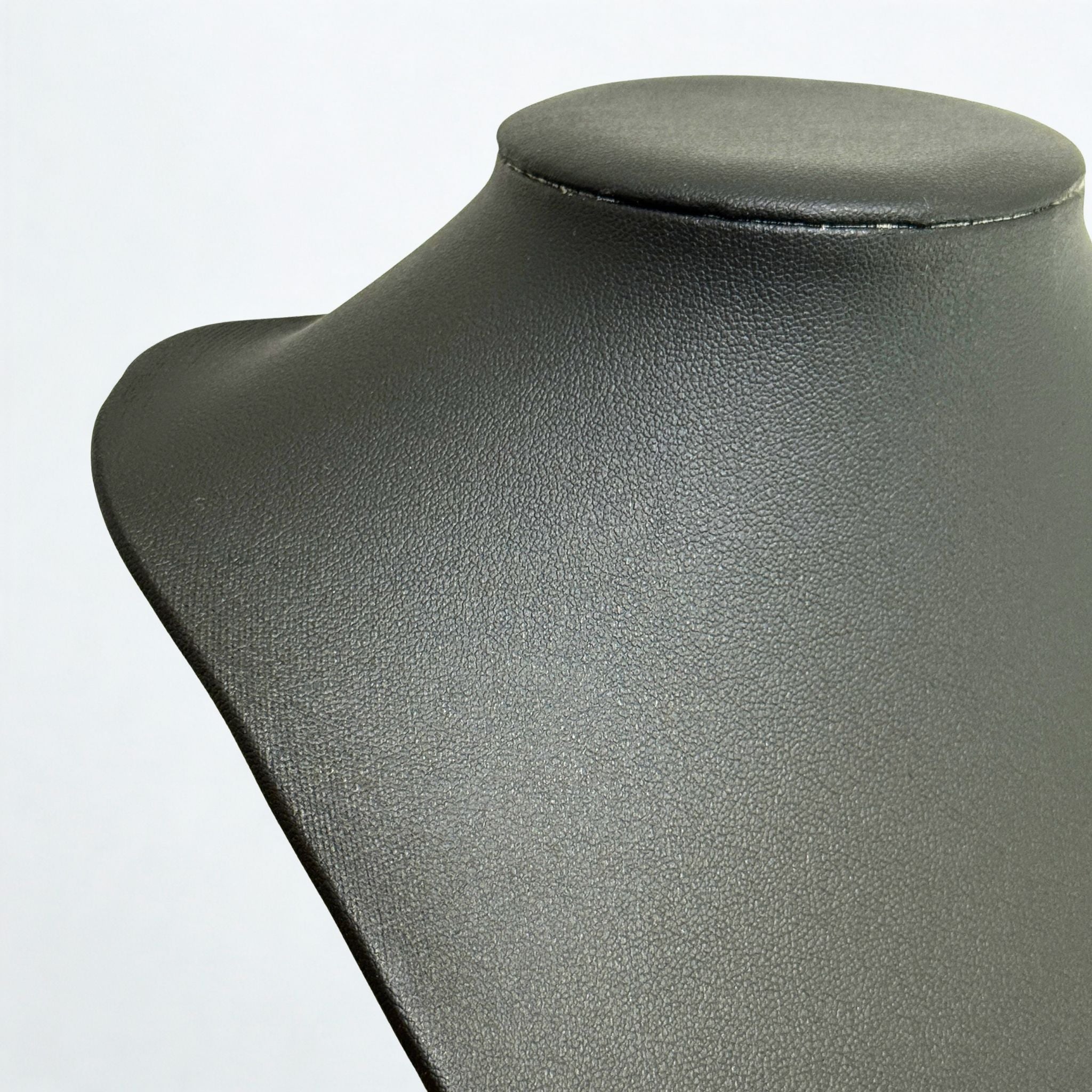 Présentoir Buste moyen - Simili cuir noir - Colliers/chaînes Précieuse Lucie