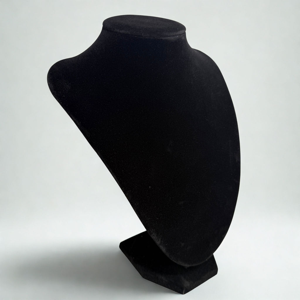Présentoir Buste moyen - Velours noir - Colliers/chaînes Précieuse Lucie