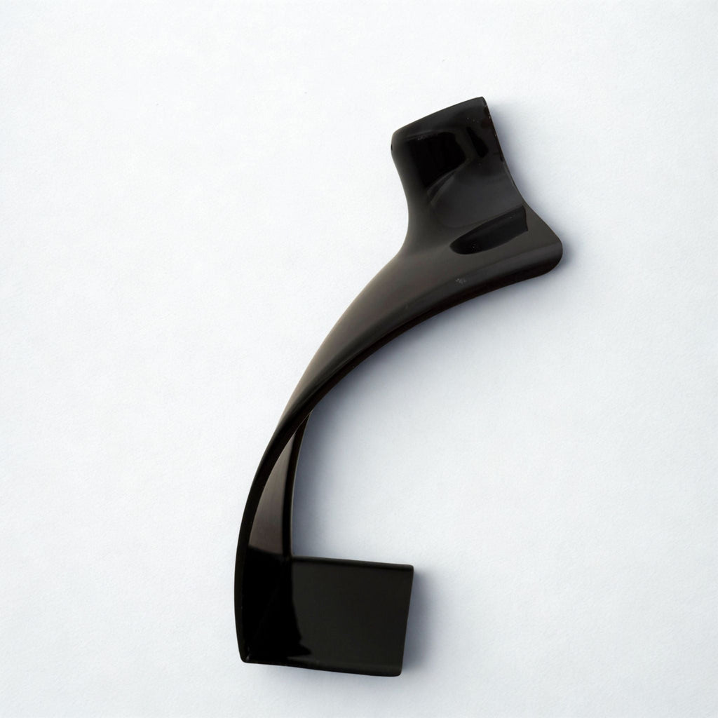 Présentoir Buste parure - Acrylique noir - Colliers/boucles d'oreilles Précieuse Lucie