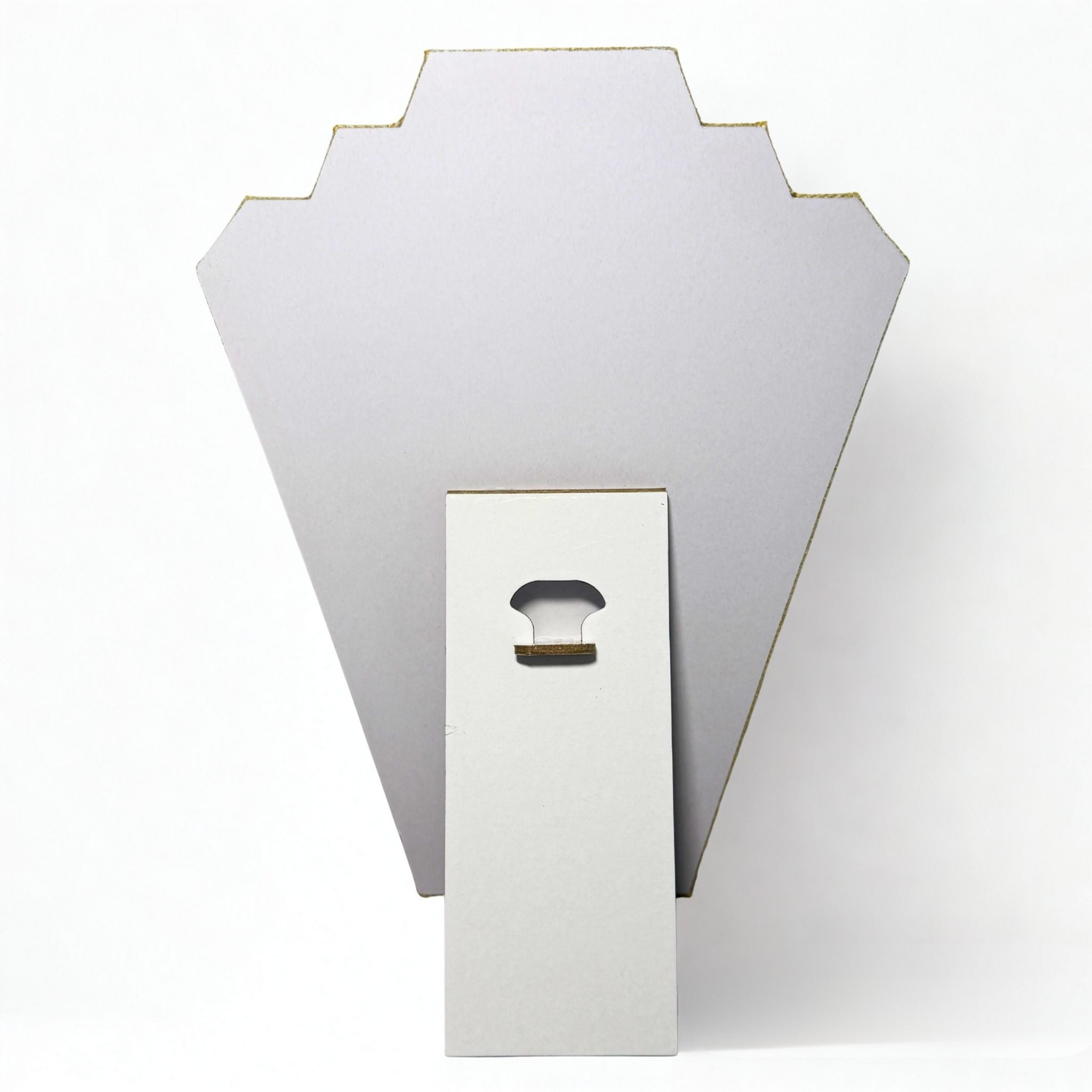 Présentoir Buste plat grand - Coton beige - Colliers/chaînes Précieuse Lucie