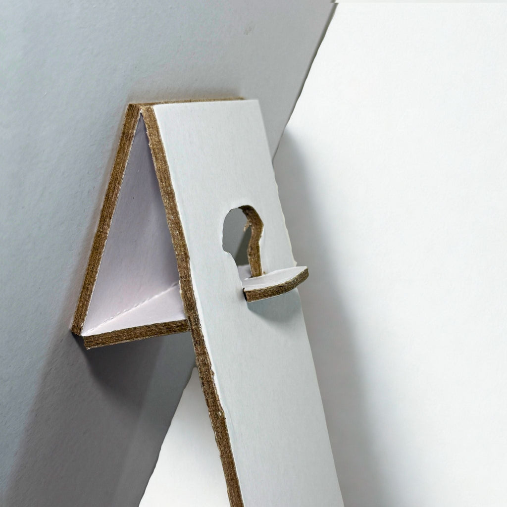 Présentoir Buste plat grand - Coton beige - Colliers/chaînes Précieuse Lucie