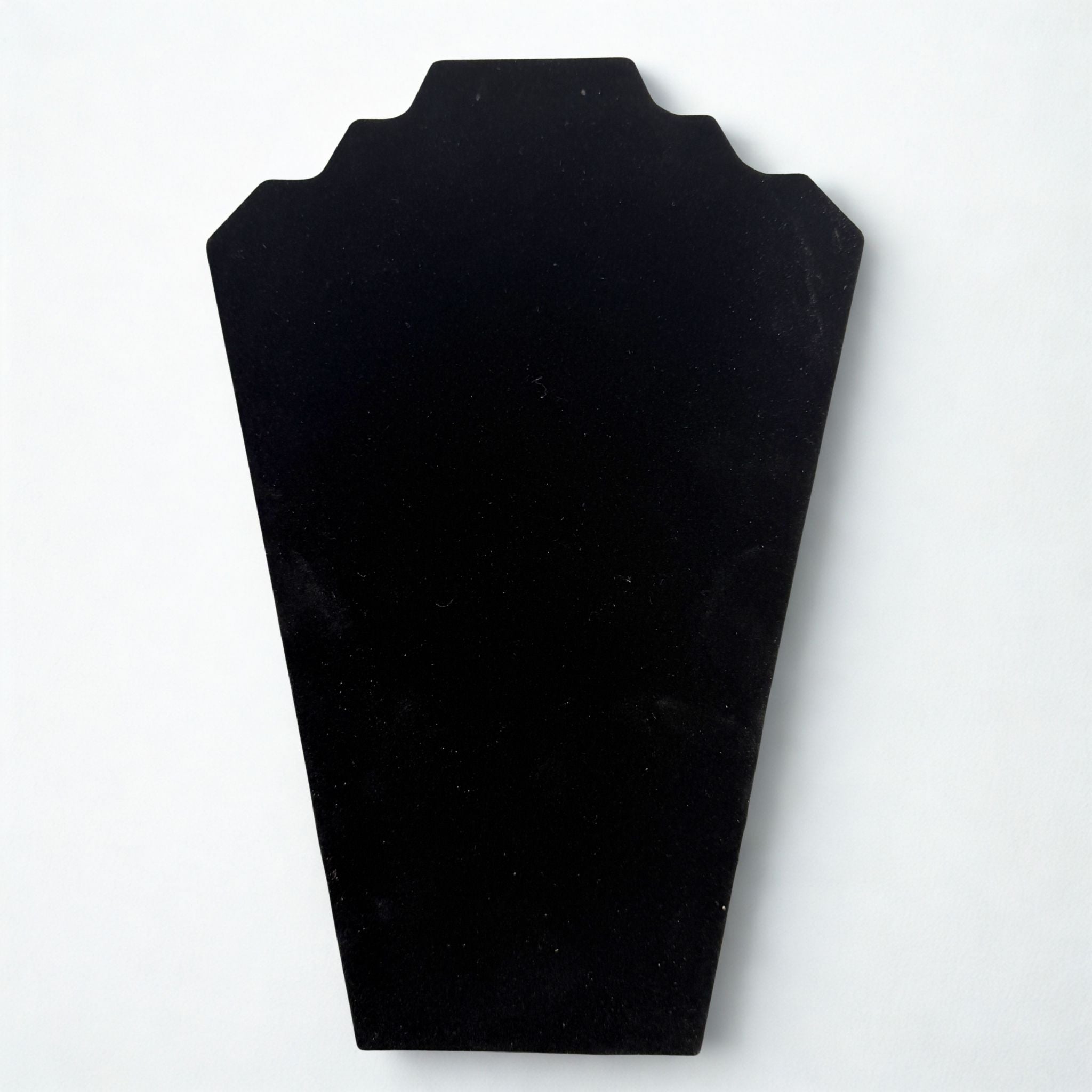 Présentoir Buste plat grand - Velours noir - Colliers/chaînes Précieuse Lucie