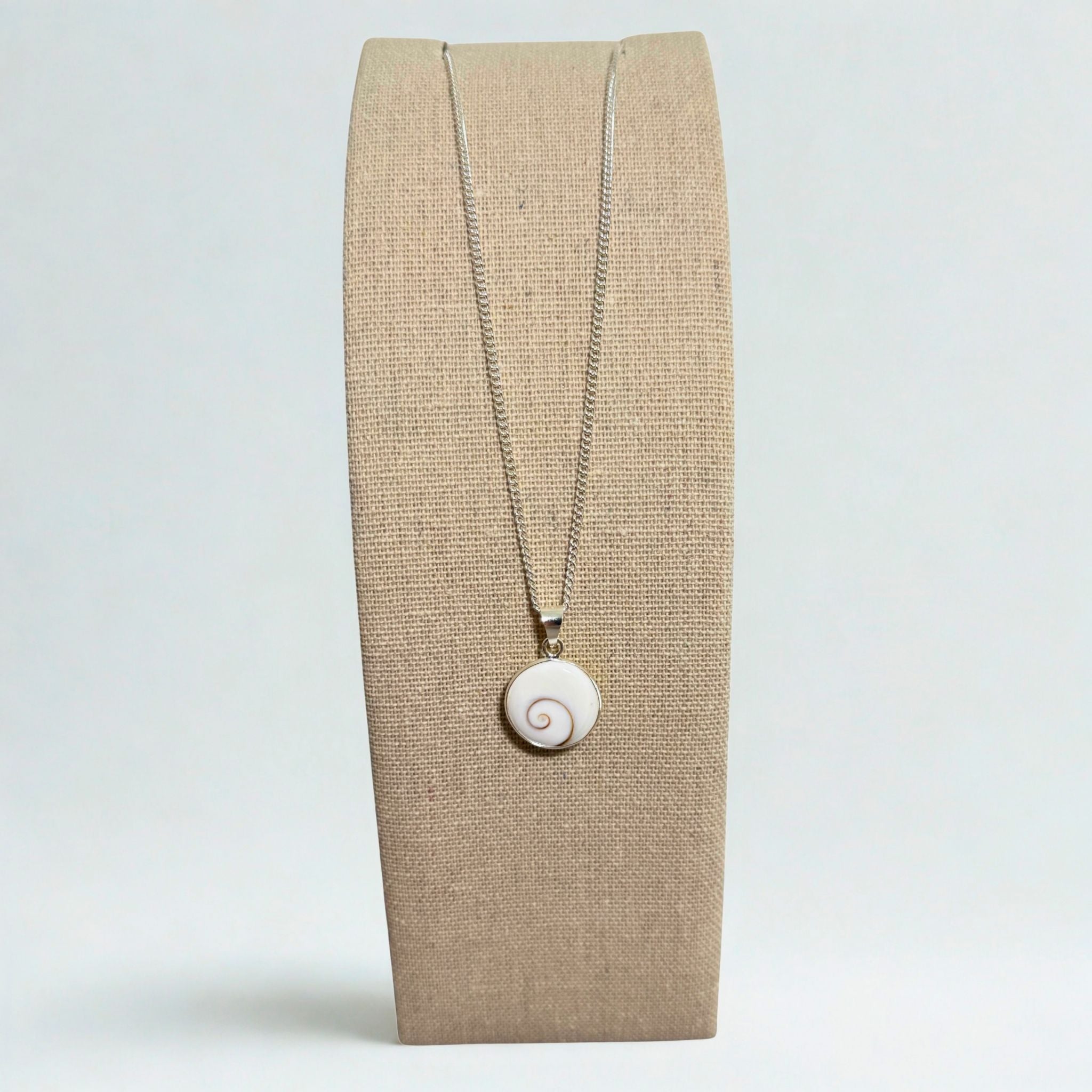 Présentoir Buste rectangle moyen - Coton beige - Colliers/chaînes Précieuse Lucie